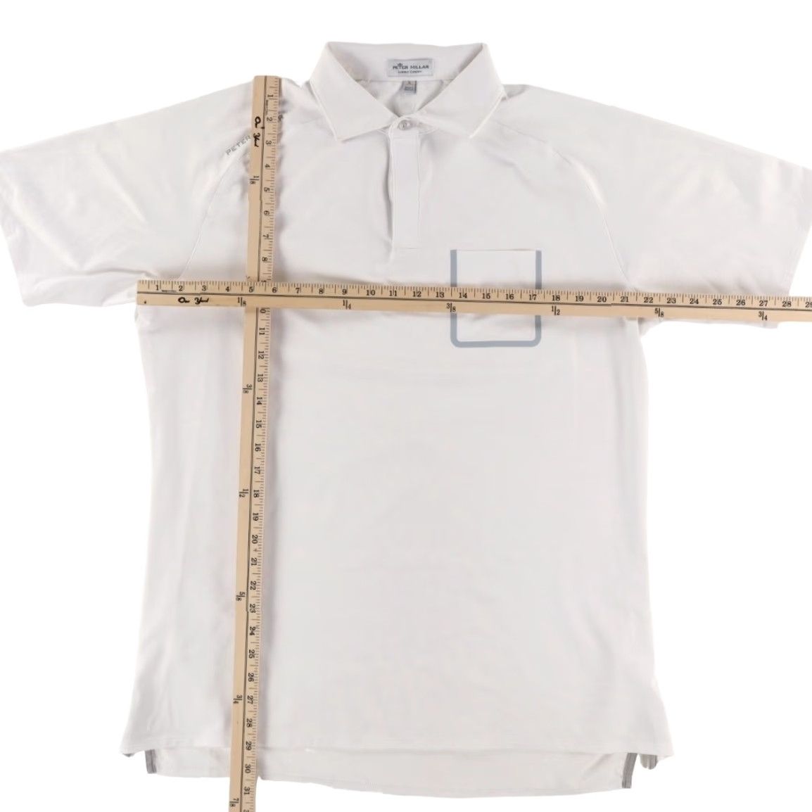 Peter Millar Peter Millar Summer Comfort Pocket Stretch Polo Shirt White Men's L Shirt Polo White Mens L Size US L / EU 52-54 / 3 - 3 Thumbnail