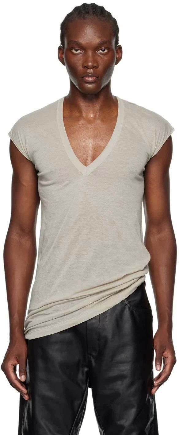 Rick Owens RICK OWENS size s Deep V Tank Vest 2501-Nextarrow Size 36R - 1 Thumbnail