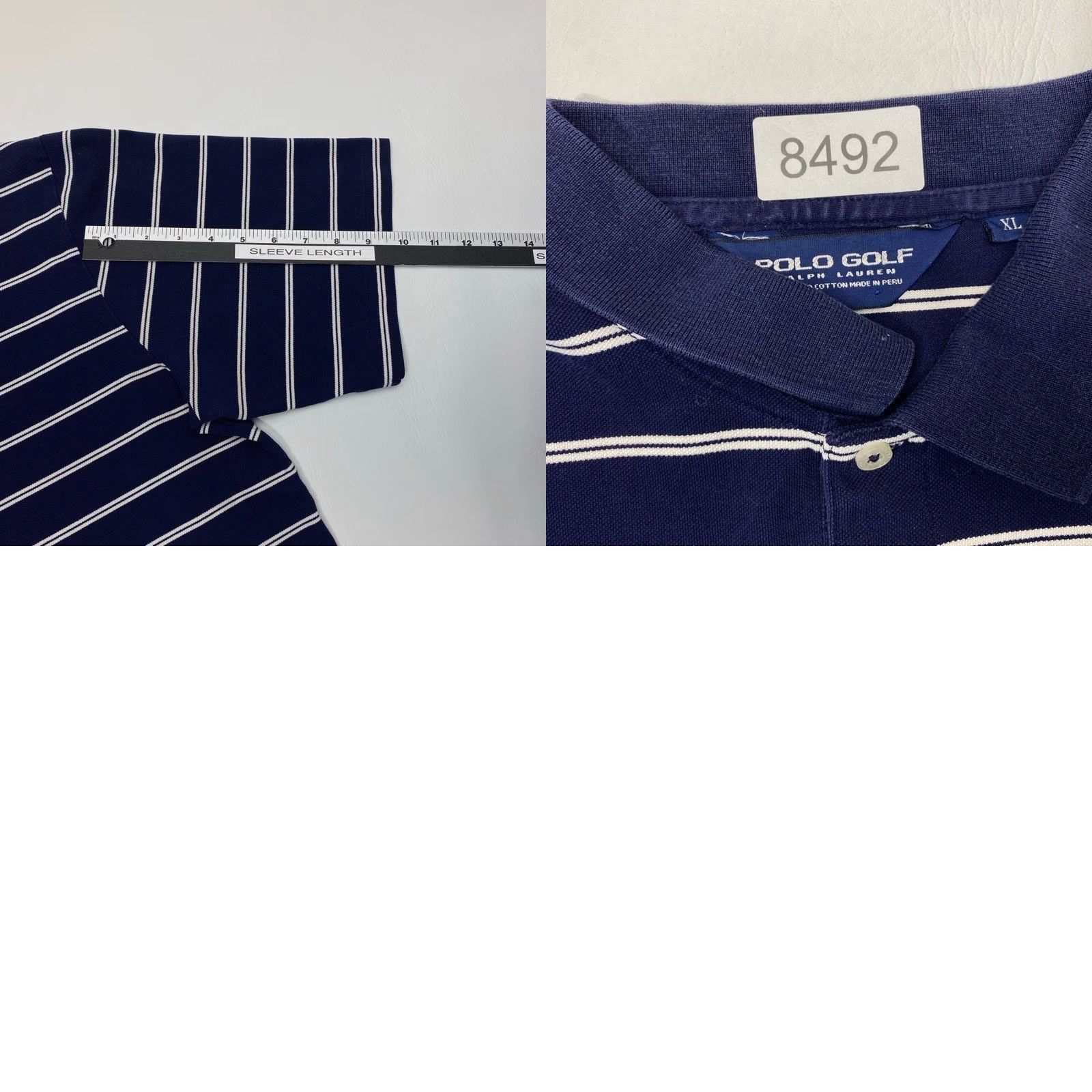 Ralph Lauren Polo Golf by Ralph Lauren Polo Shirt Mens XL Blue White Striped Short Sleeves Size US XL / EU 56 / 4 - 8 Thumbnail