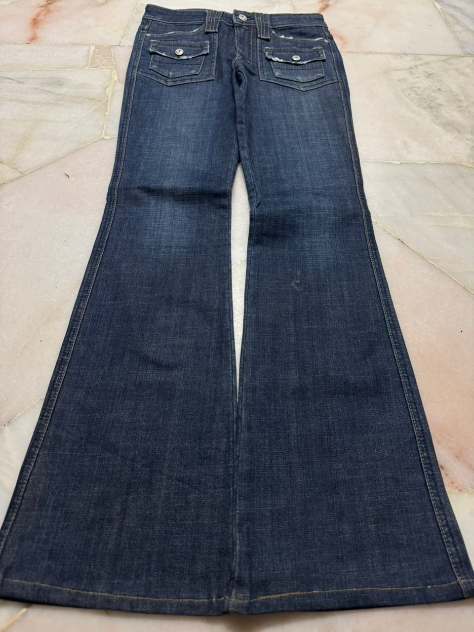 Japanese Brand VINTAGE 2000s 00-LA-LA BUSHPANTS BELL BOTTOM Size US 26 / EU 42 - 8 Thumbnail
