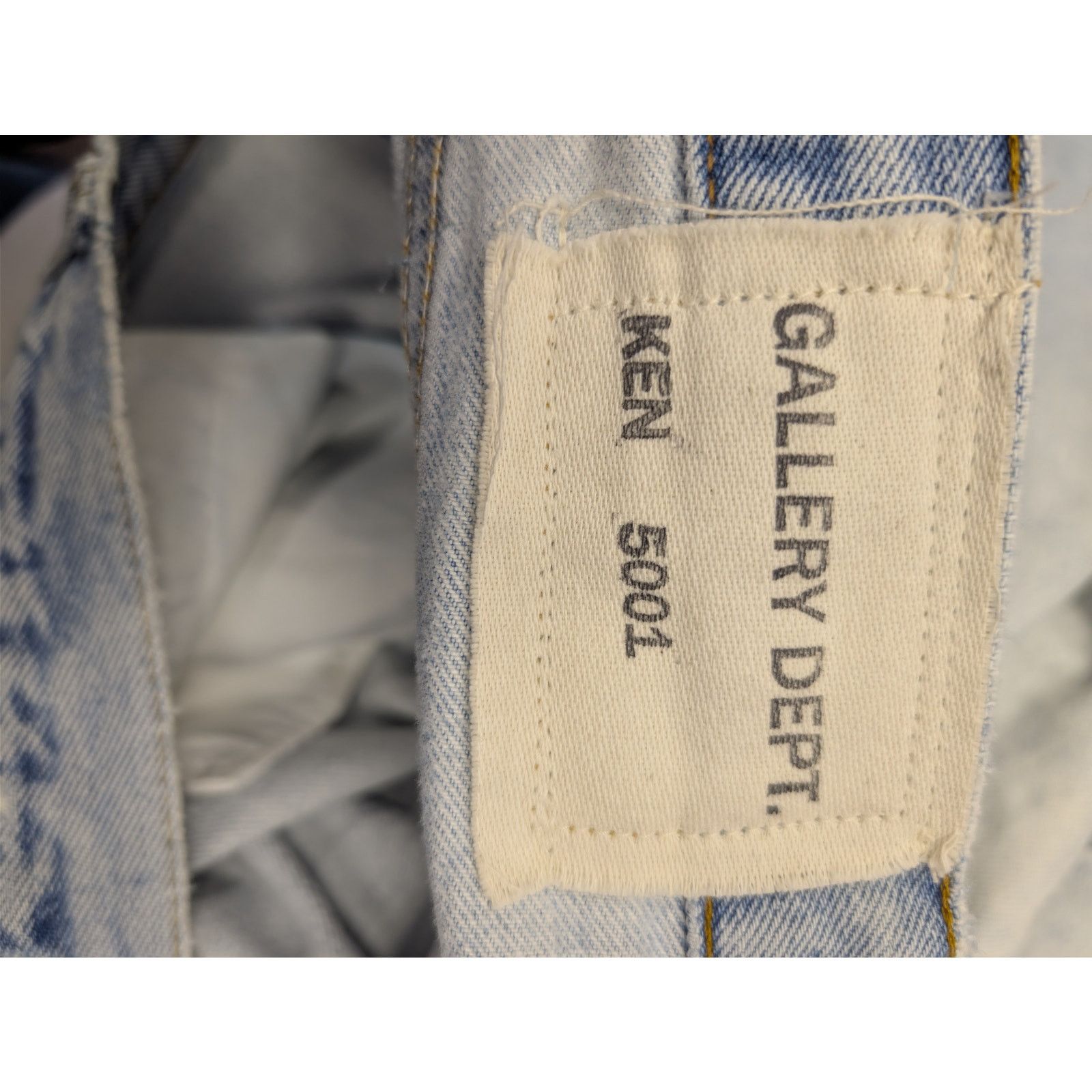Gallery Dept. o1rshd1 Ken Ripped slim-cut Denim Jeans in Blue Denim Size US 40 / EU 56 - 18 Thumbnail