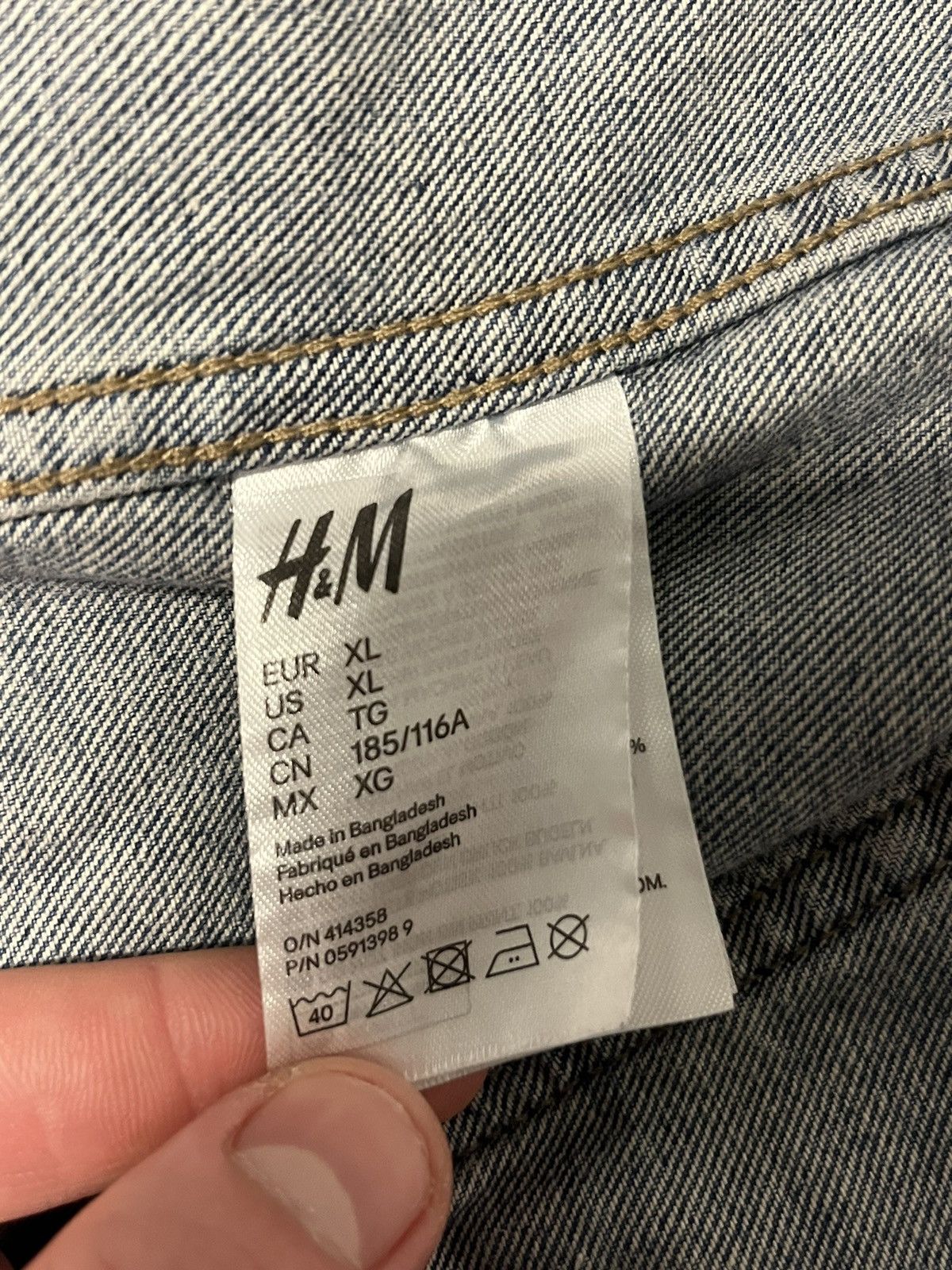 H&M × Vintage × Young Thug Young Thug 2018 Limited Denim Jacket Size US XL / EU 56 / 4 - 6 Thumbnail