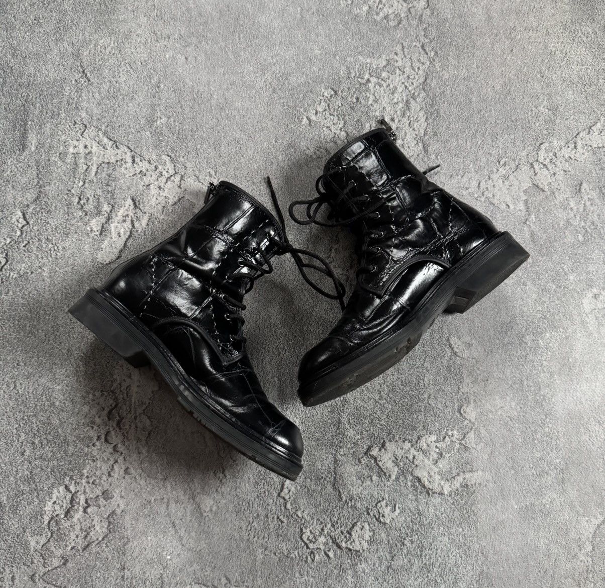 Max Mara Max Mara 37size black varnished leather shoes boots casual Size US 7 / IT 37 - 10 Thumbnail