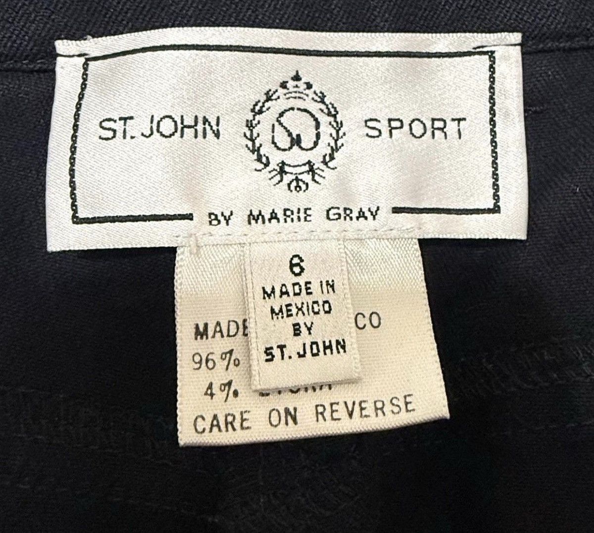 St. John $345 - VTG St. John Sport Black High Rise Trousers | Size: 6 Size 27" / US 4 / IT 40 - 5 Thumbnail