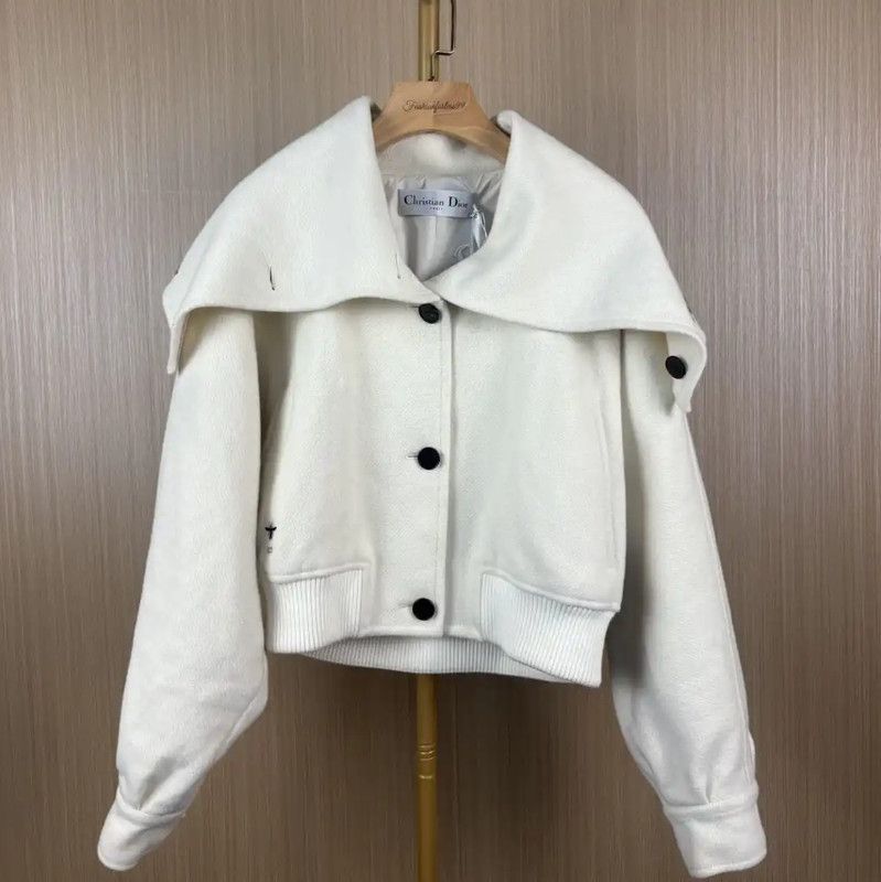 Dior Women's Wool Jacket in Off-White 0089
