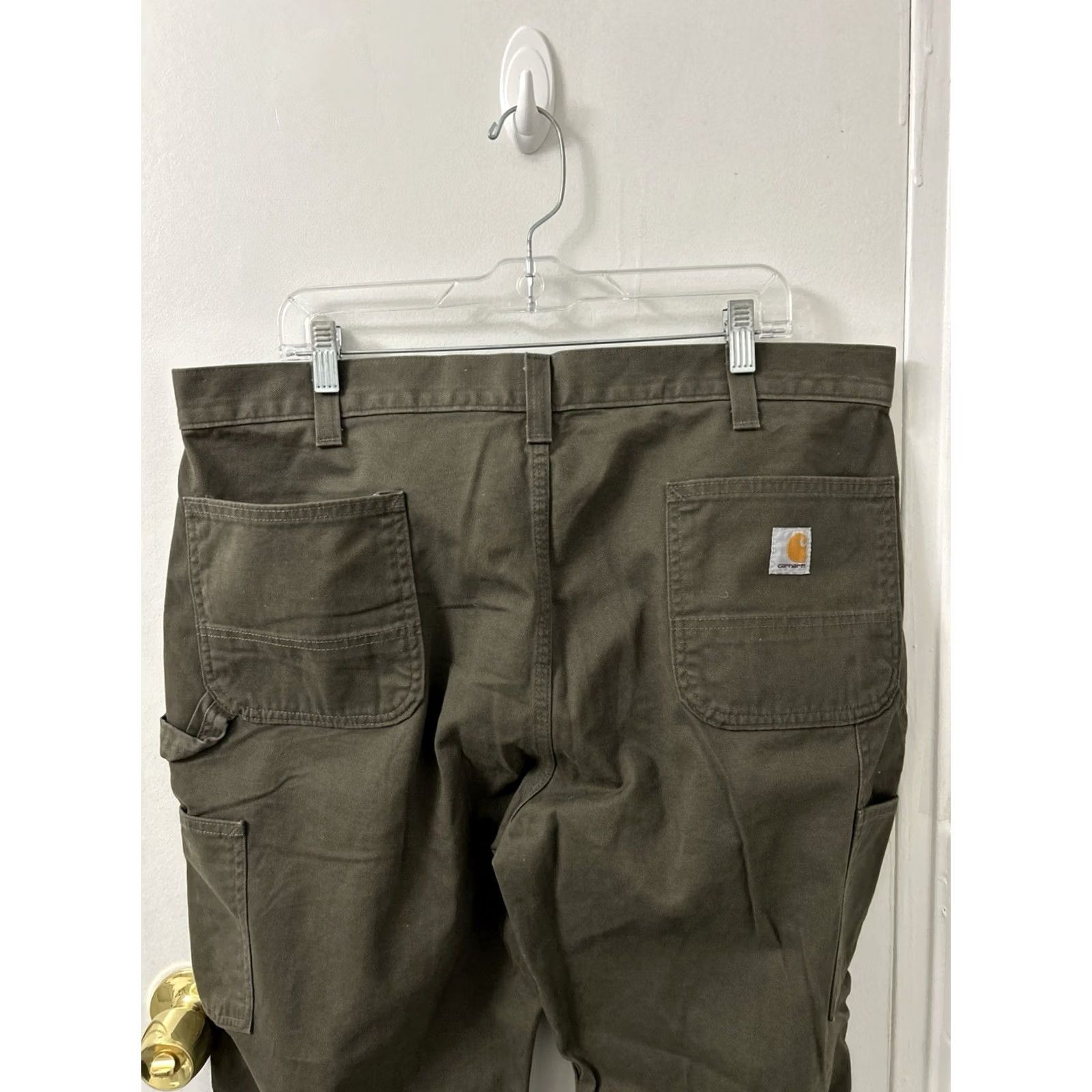 Carhartt Carhartt Work Pants Mens Sz 40x30 Brown Relaxed Fit Twill Utility BN0324M Size US 40 / EU 56 - 7 Thumbnail