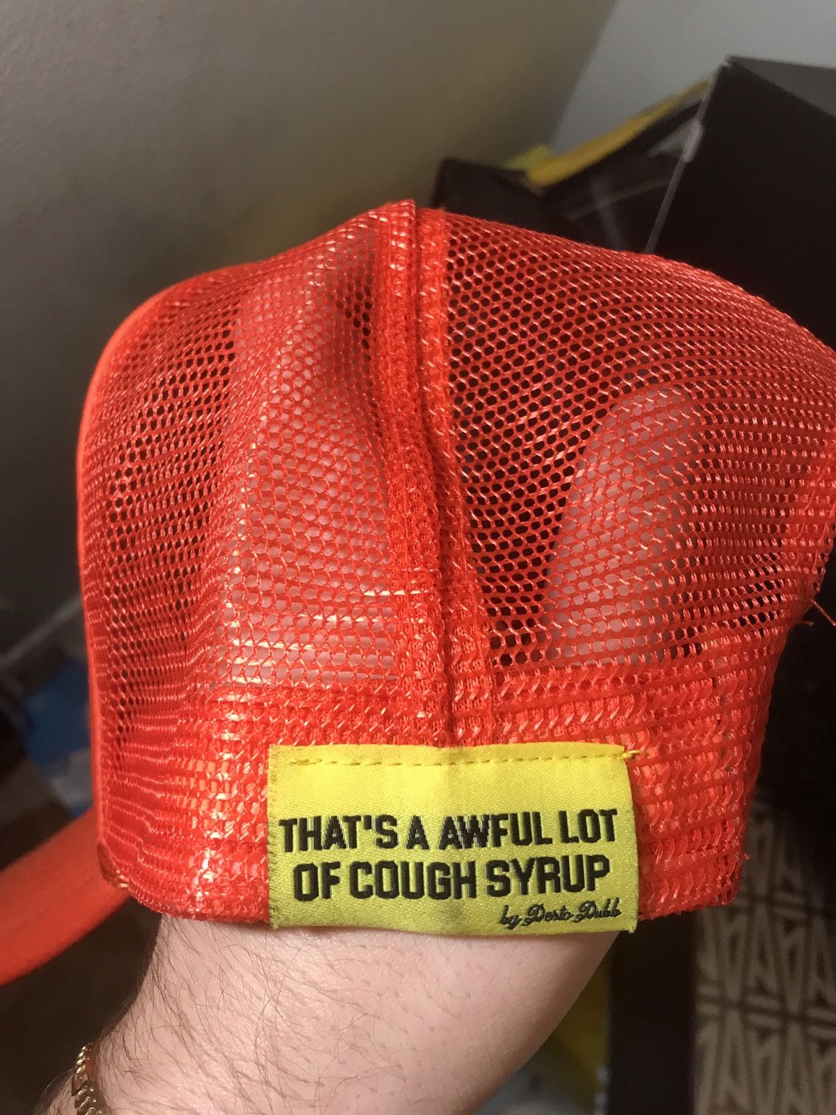 AWFUL LOT OF top COUGH SYRUP TRUCKER HAT