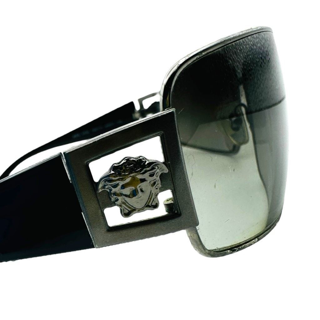 Versace VERSACE Medusa Logo Sunglasses Black Gray Silver Gradient Le Size ONE SIZE - 1 Thumbnail