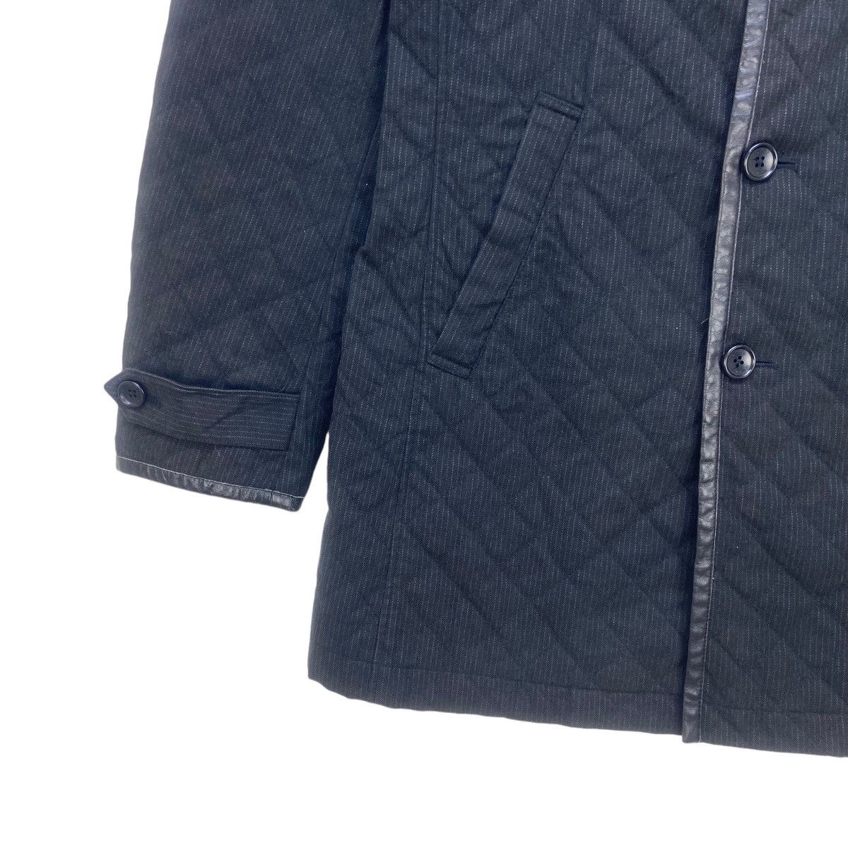 Japanese Brand × Takeo Kikuchi Japanese Brand Takeo Kikuchi Leather Trimmed Quilted Jacket Size US S / EU 44-46 / 1 - 13 Thumbnail