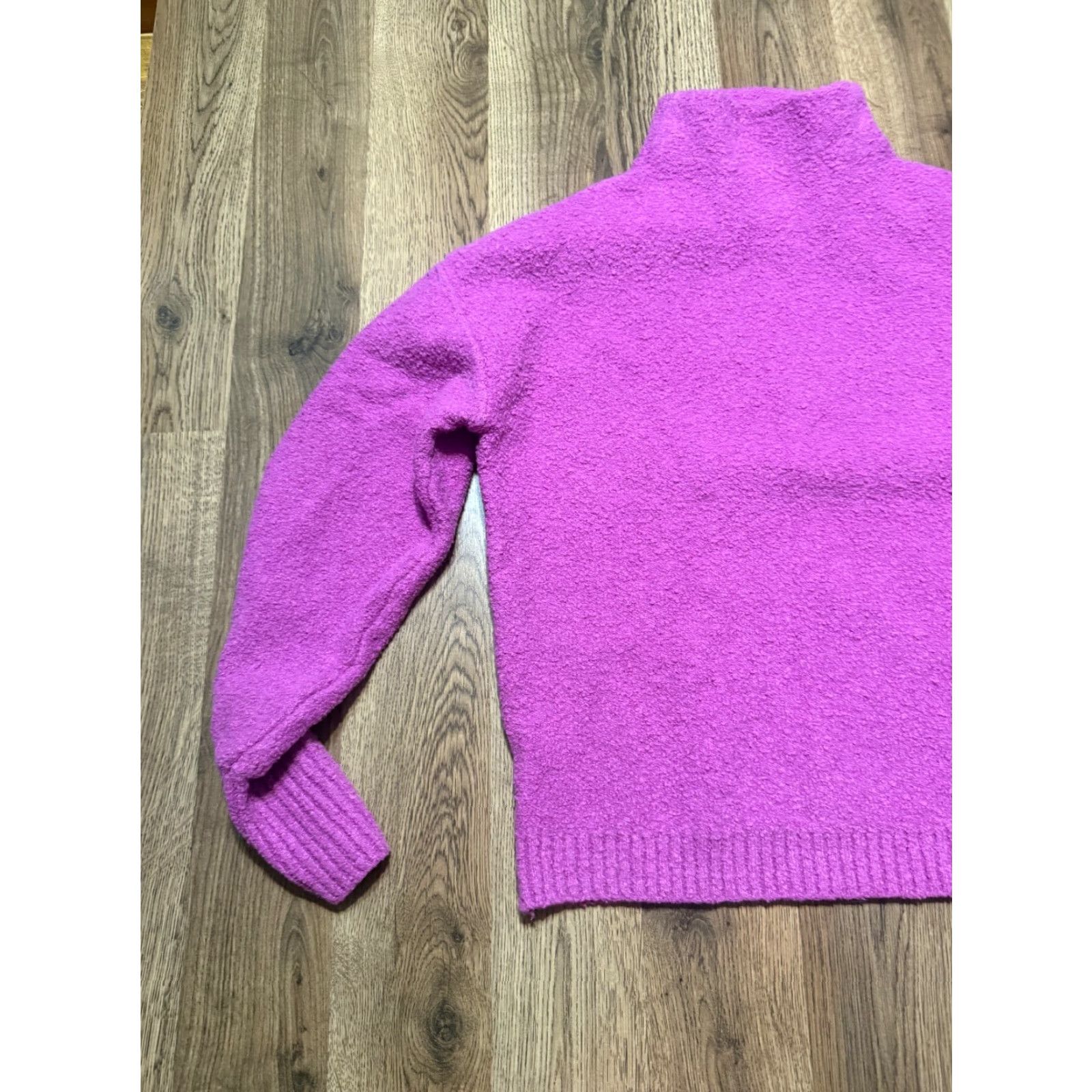 Vintage VINTAGE Marled Sweater Women’s Small Purple Pullover Turtleneck Long Sleeve Size S / US 4 / IT 40 - 3 Thumbnail