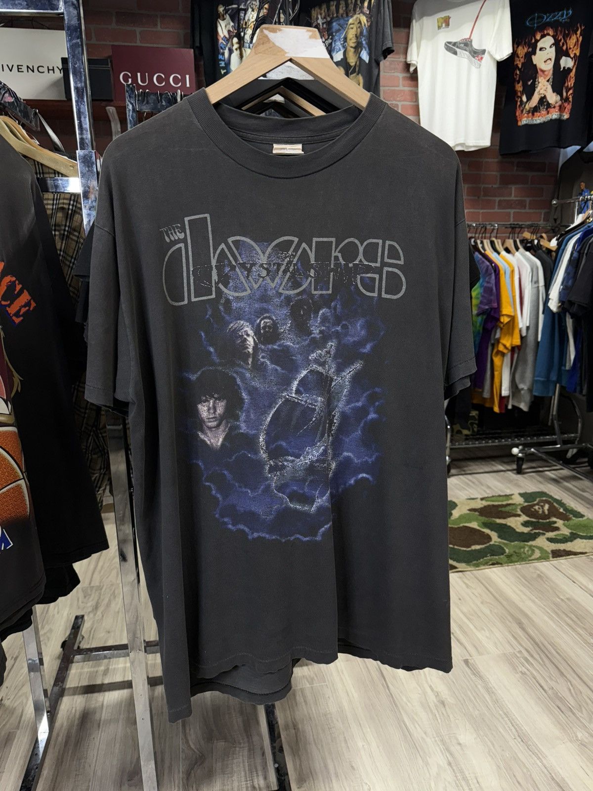 Vintage Vintage 90’s The Doors Band T-Shirt Vtg Jim Morrison Size US L / EU 52-54 / 3 - 1 Thumbnail