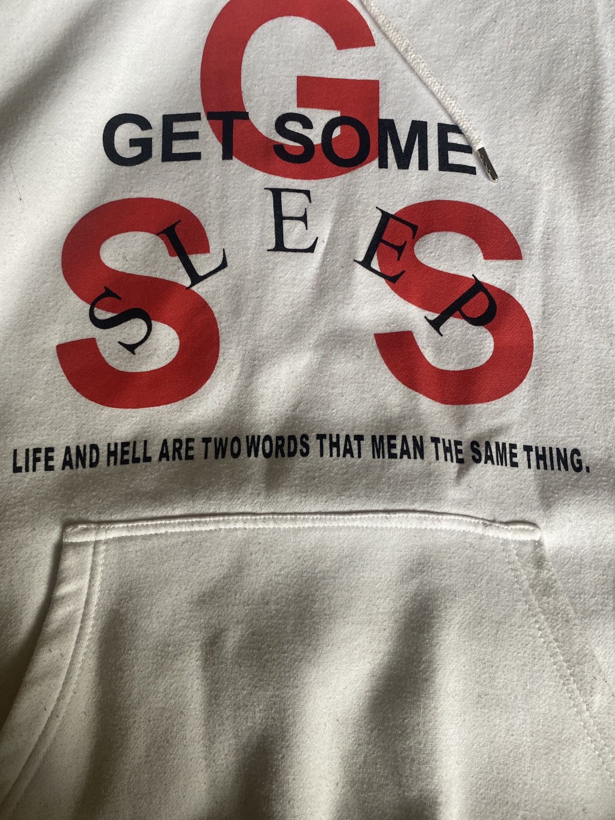 Other Men’s white pullover sweatshirt size large by Get Some Sleep Size US L / EU 52-54 / 3 - 3 Thumbnail