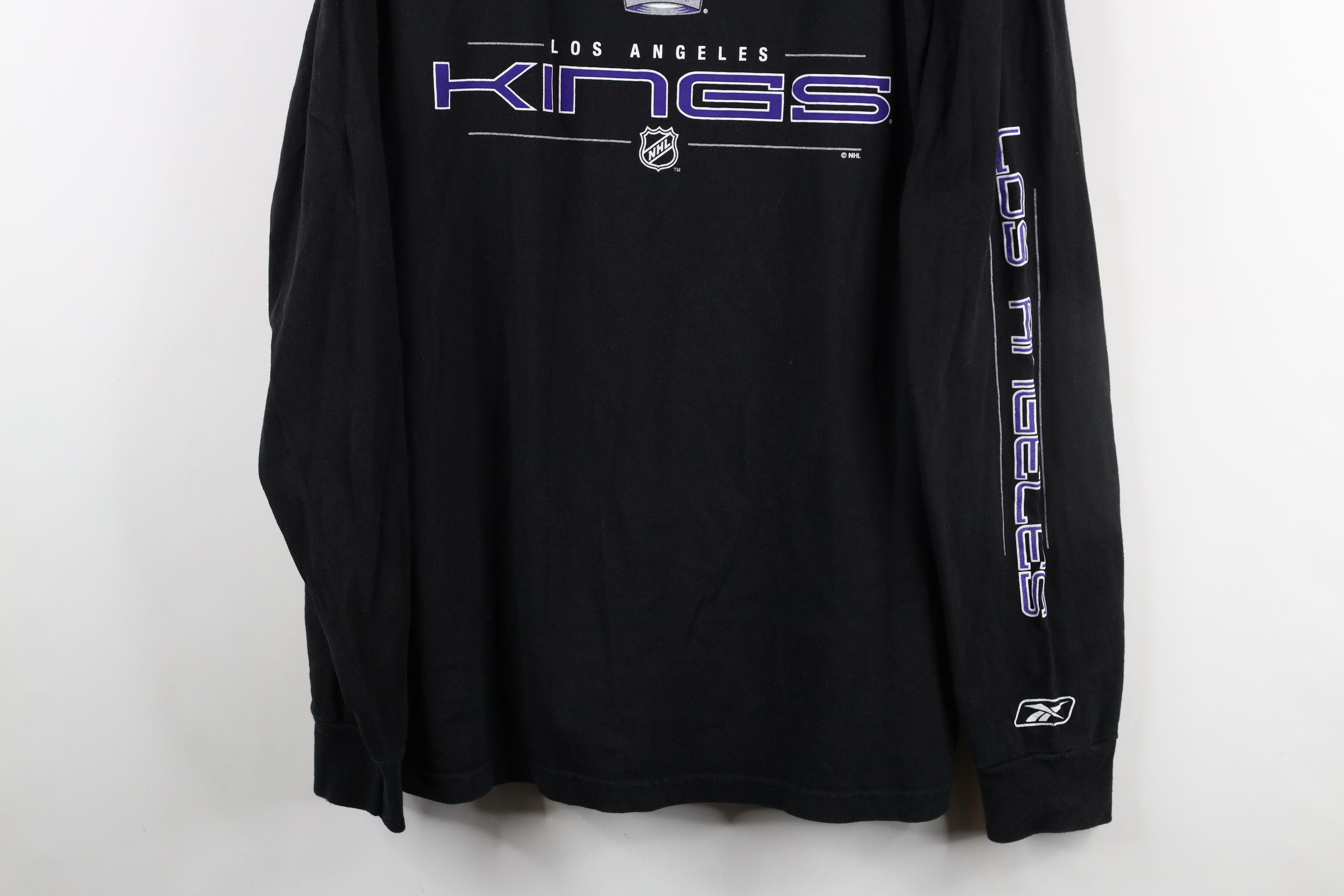 Reebok × Vintage Vintage Reebok Kings Hockey Long Sleeve T-Shirt Black Size US M / EU 48-50 / 2 - 3 Thumbnail