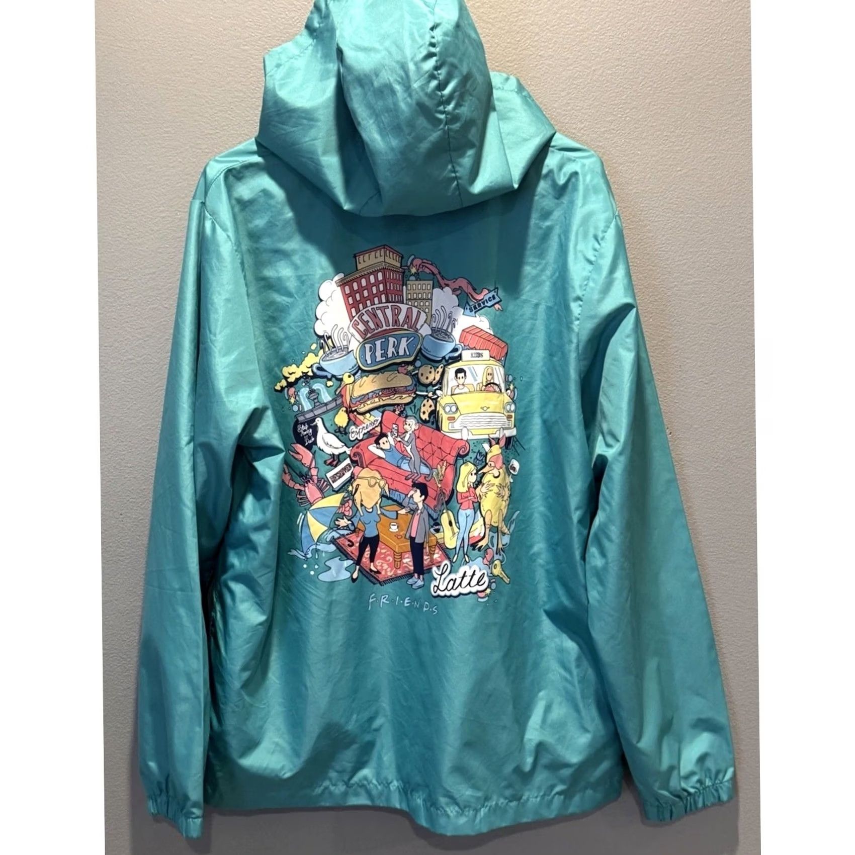 Vintage Friends Jacket Green Windbreaker Women's Size M Size M / US 6-8 / IT 42-44 - 2 Thumbnail