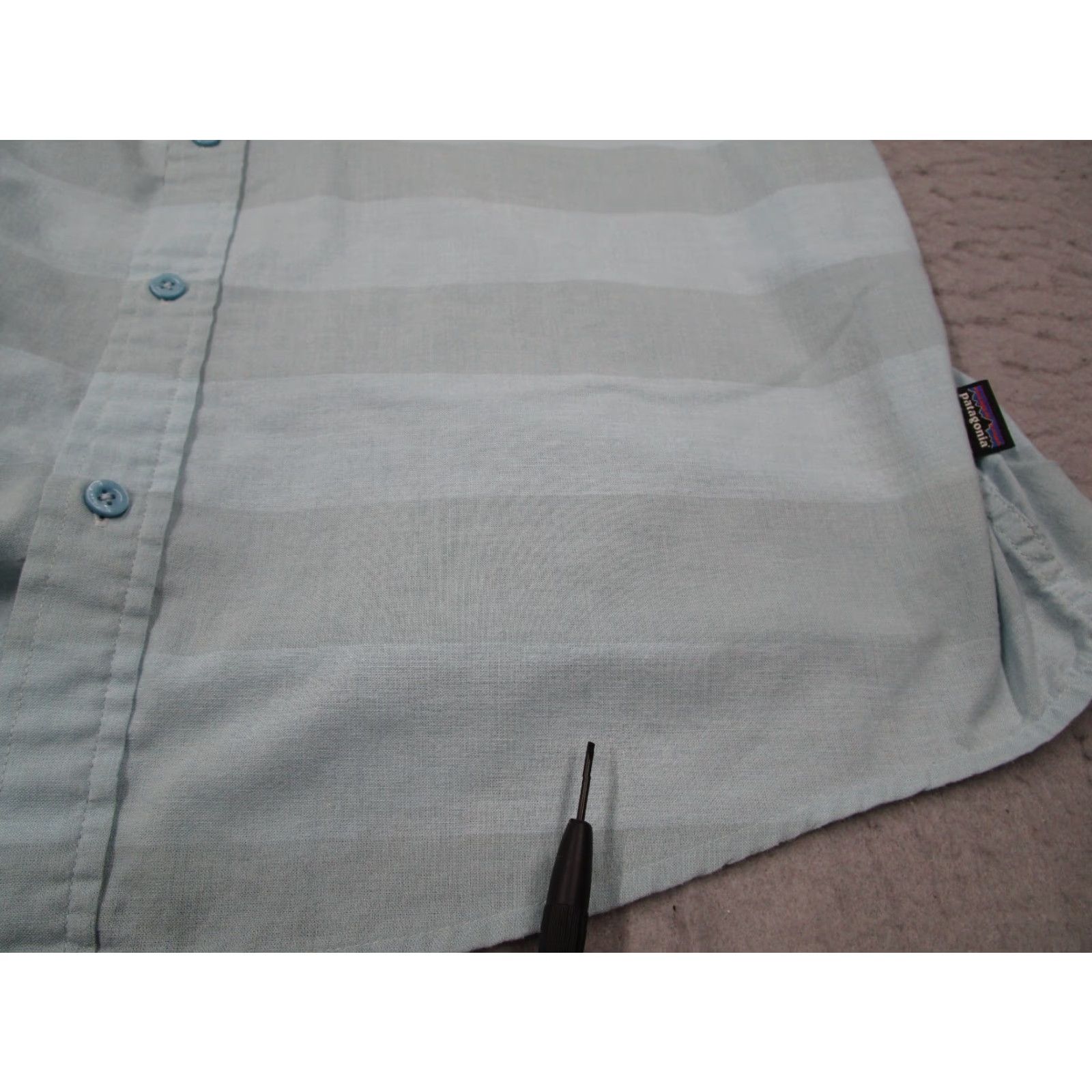 Patagonia Patagonia Shirt Mens Large Blue Bluffside Button Up Organic Cotton Blend Short Sleeve Size US L / EU 52-54 / 3 - 6 Thumbnail