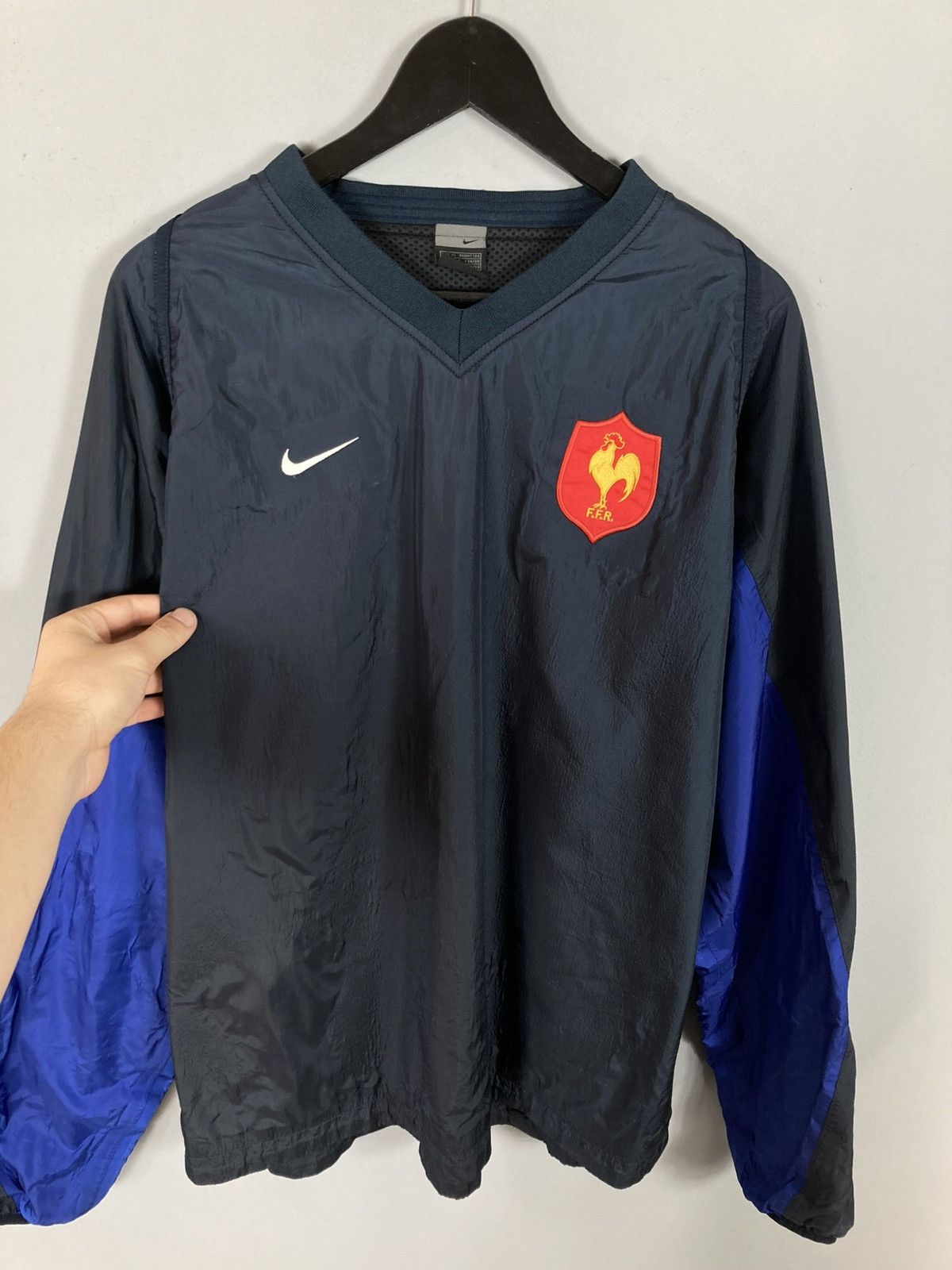 Nike 2000s Nike France National Team Pullover Anorak Jacket Size US XL / EU 56 / 4 - 3 Thumbnail