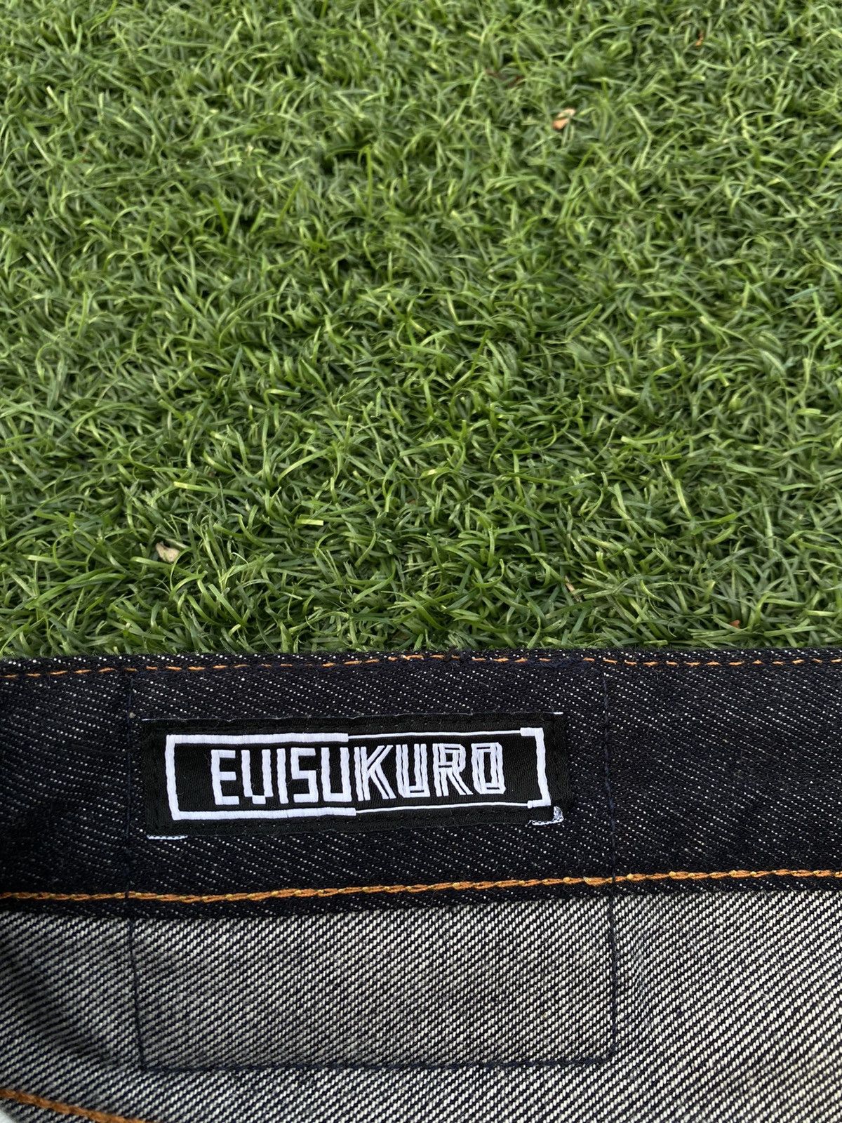 Evisu EVISU KURO JEANS WHITE SEA GULLS WITH GOLD SELVEDGE Size US 38 / EU 54 - 9 Thumbnail