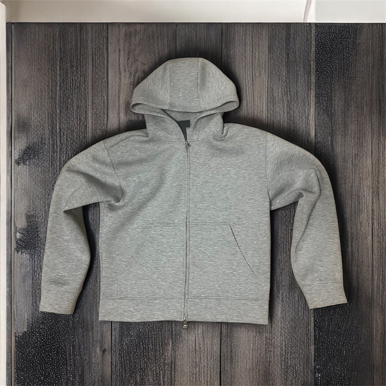 H&M Grey SCUBA H&M zipper Size US M / EU 48-50 / 2 - 1 Thumbnail