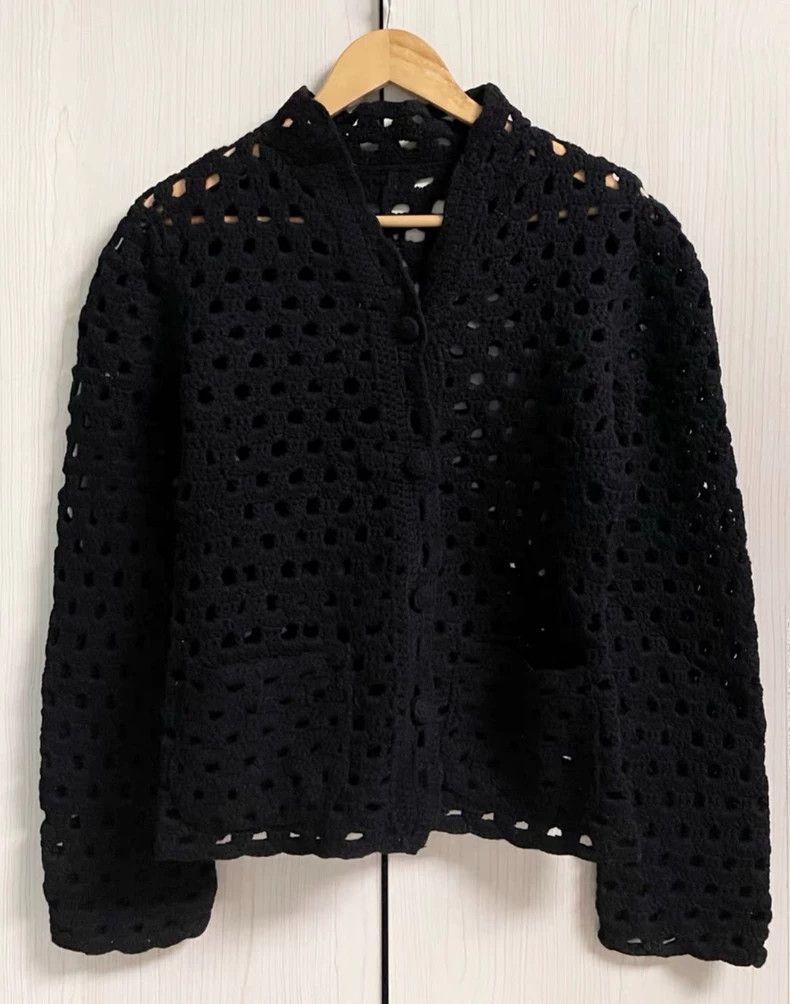 Issey Miyake issey miyake size:2 Hand-woven wool coat Size XXS / US 00 / IT 34 - 2 Thumbnail
