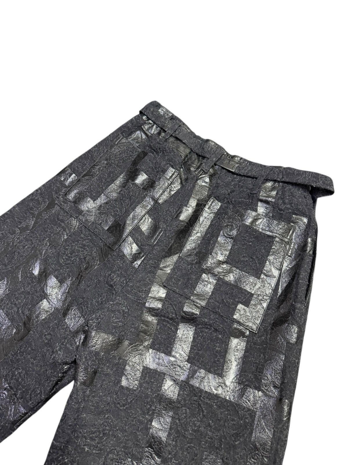 SOU SOU Sou Sou Enyu-baki Fence Double Sabi Ink Black Wide Baggy Size US 34 / EU 50 - 8 Thumbnail