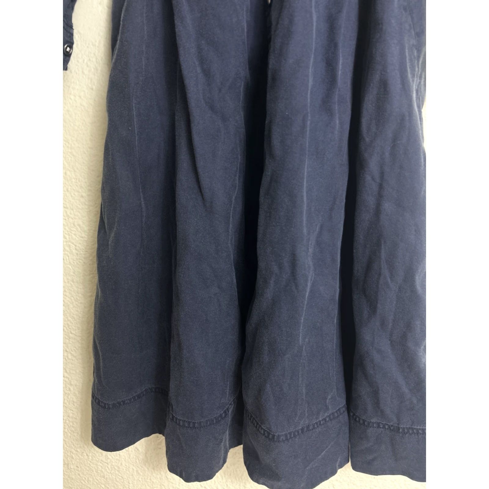 Banana Republic VINTAGE Banana Republic Midi Shirt Dress Navy Women’s Small Lyocell Belted 3/4 Sleeve XS Womens Size XS / US 0-2 / IT 36-38 - 6 Thumbnail