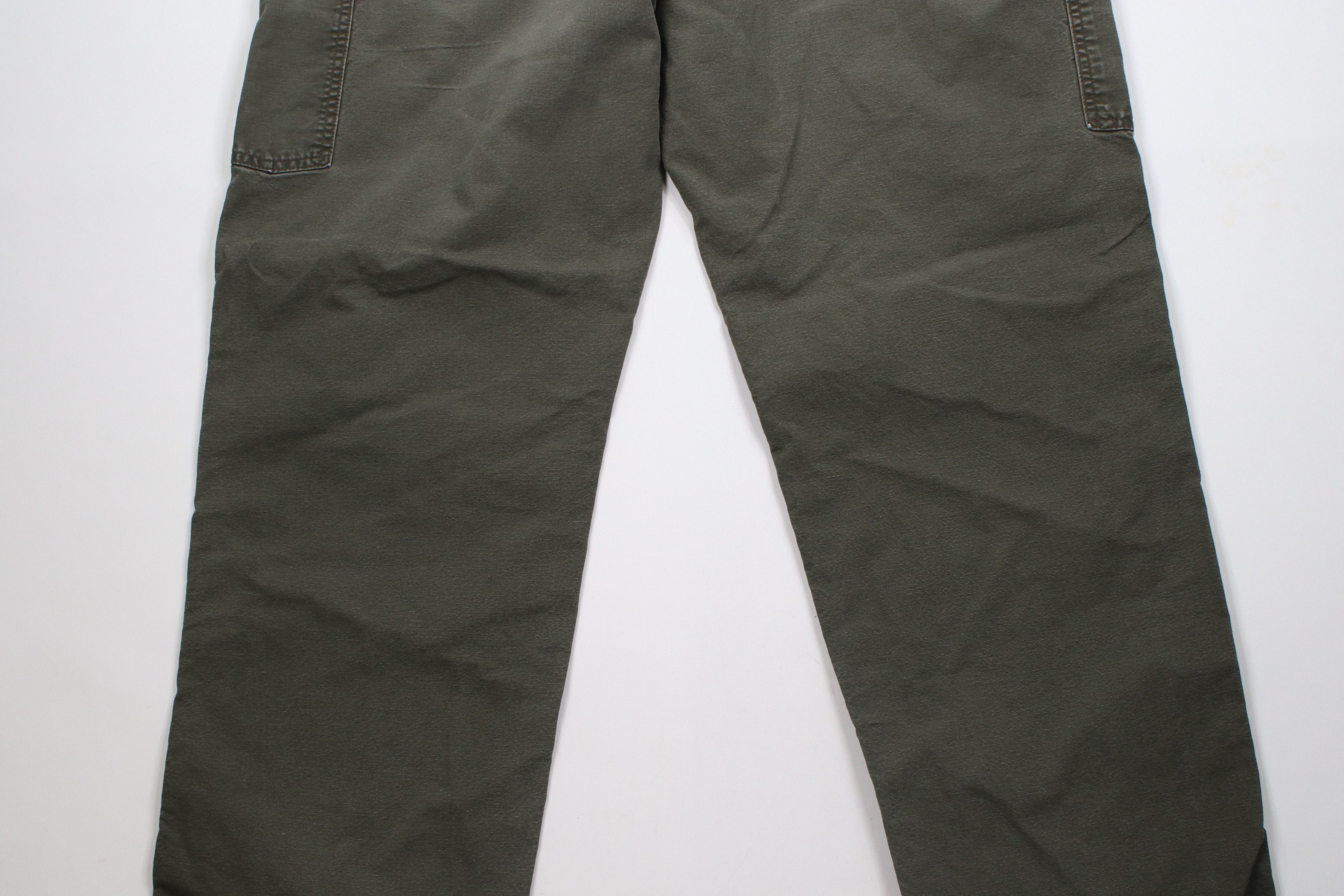 Carhartt × Vintage Vintage Y2K Carhartt Spell Out Wide Leg Dungaree Pants Green Size US 38 / EU 54 - 10 Thumbnail
