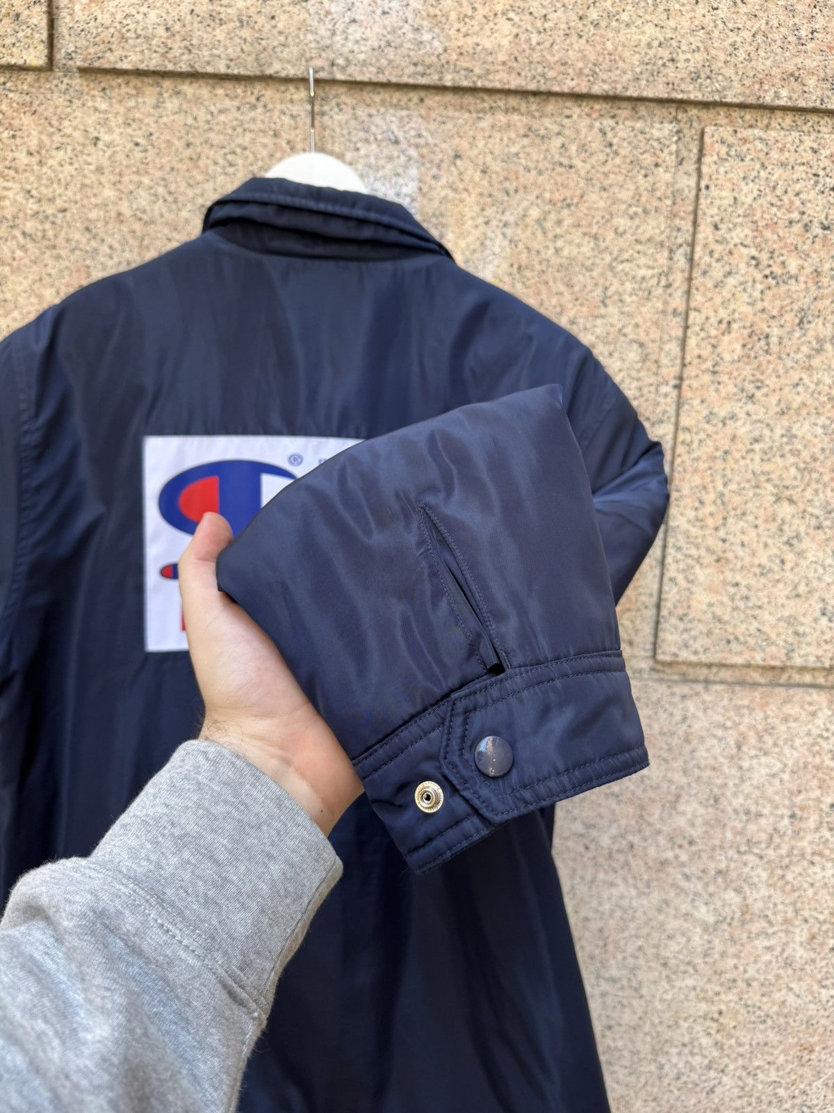 Champion × Supreme Supreme X Champion jacket navy L Size US L / EU 52-54 / 3 - 7 Thumbnail