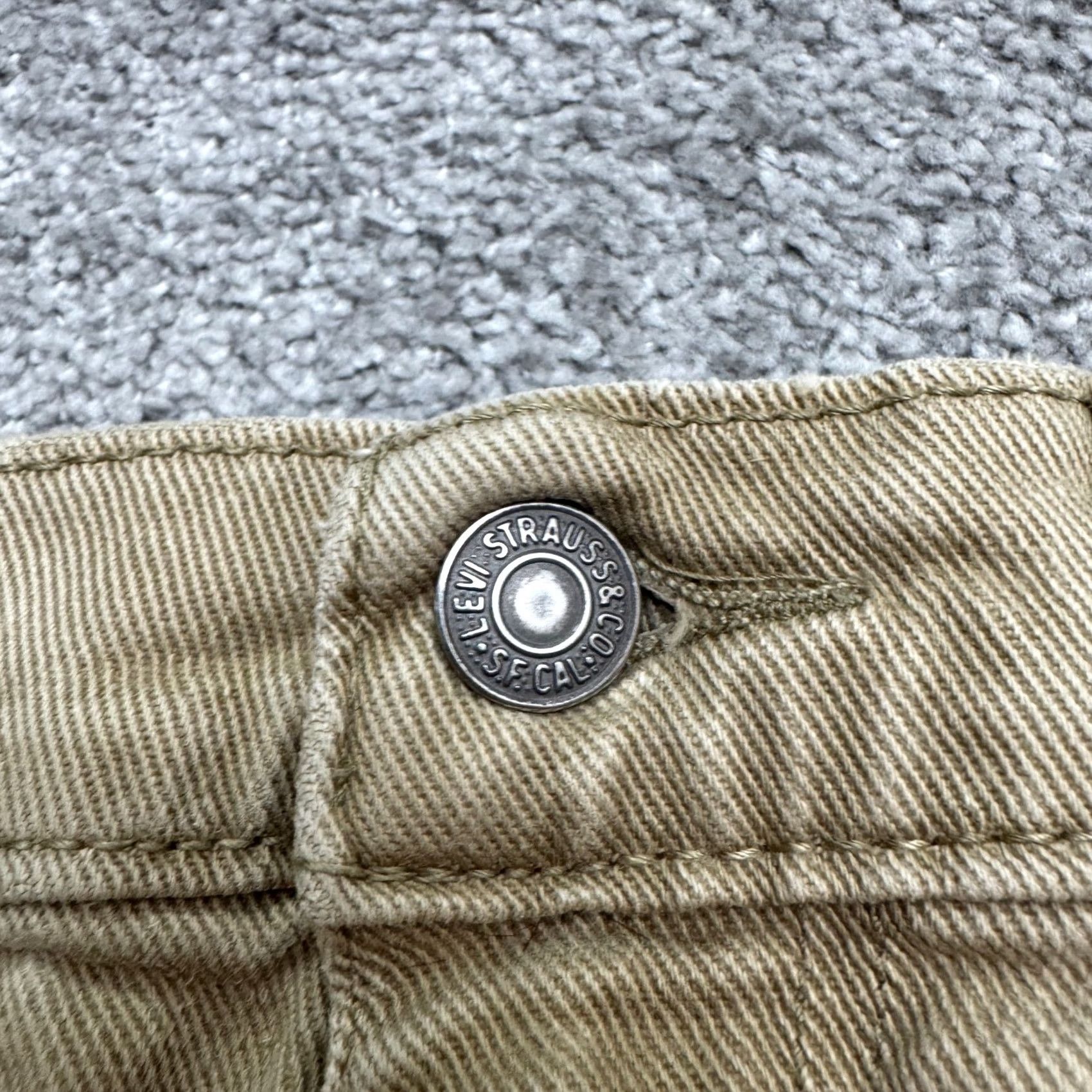 Levi's Levi's 512 Slim Fit Taper Denim Jeans Womens 30x30 Khaki Brown Stretch Casual Size 30" / US 8 / IT 44 - 5 Thumbnail