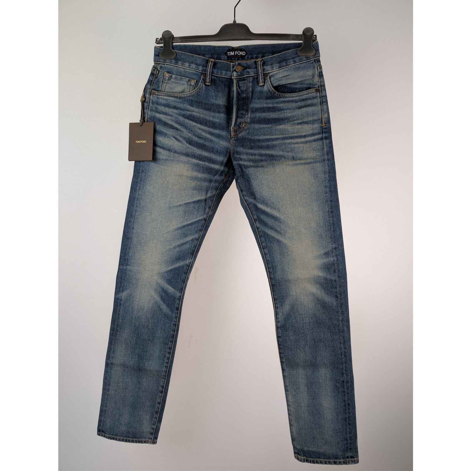 Tom Ford o1rshd1 Q:2 / Slim Denim Jeans in DK Indigo Size US 31 - 8 Thumbnail