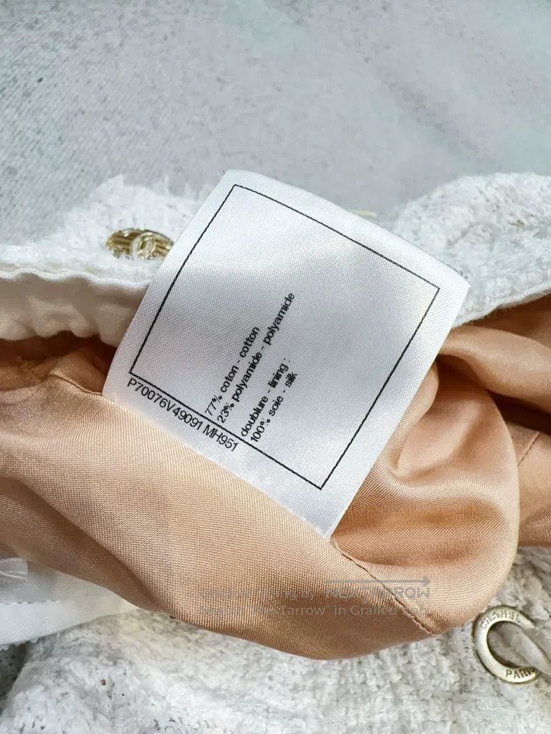 Chanel Chanel Early spring white tweed knitted wide-leg trousers Size 24" / US 00 / IT 34 - 9 Thumbnail