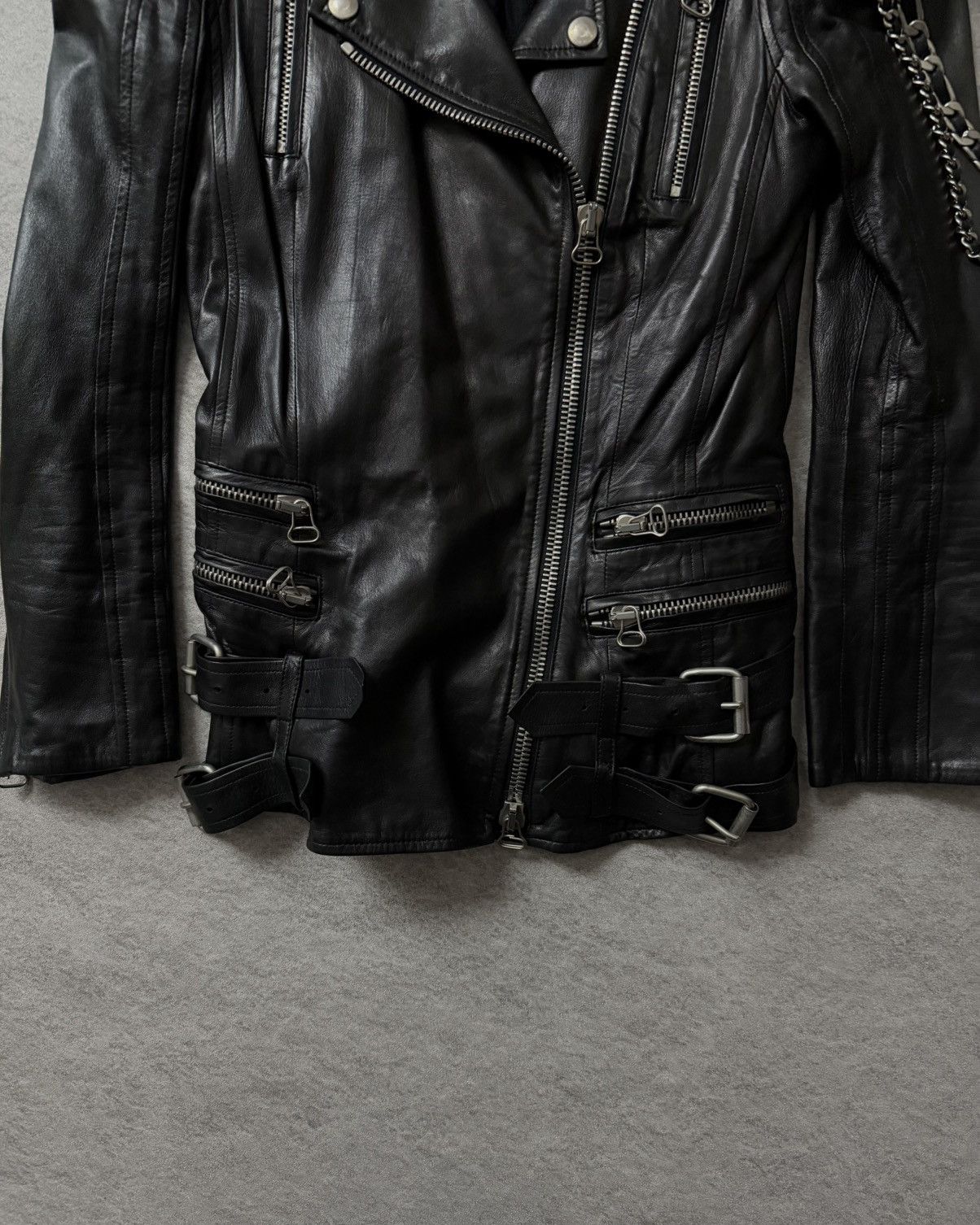 Balmain Balmain FW09 Leather Rider by Christophe Decarnin Size XS / US 0-2 / IT 36-38 - 8 Thumbnail