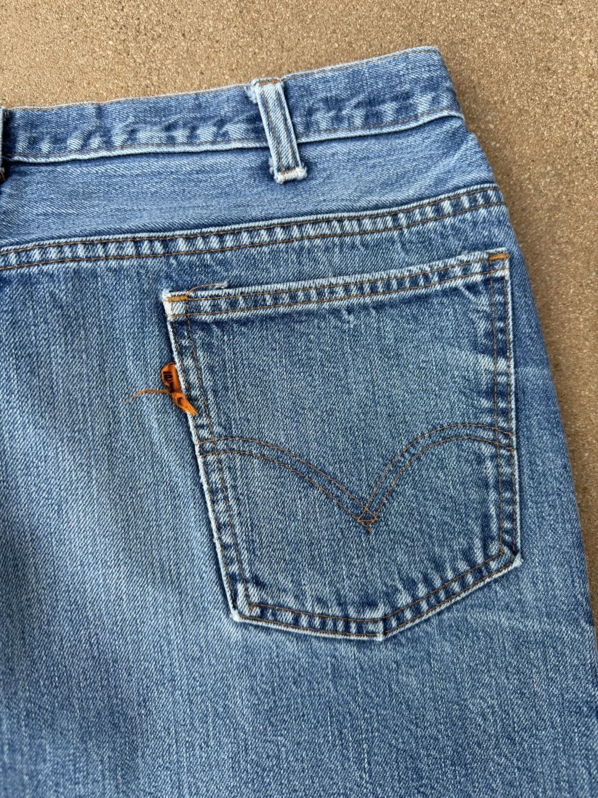 Levi's Vtg 70’s Levi’s 646 Orange Tab Bellbottom Flare Jeans 38x27 Size US 38 / EU 54 - 8 Thumbnail