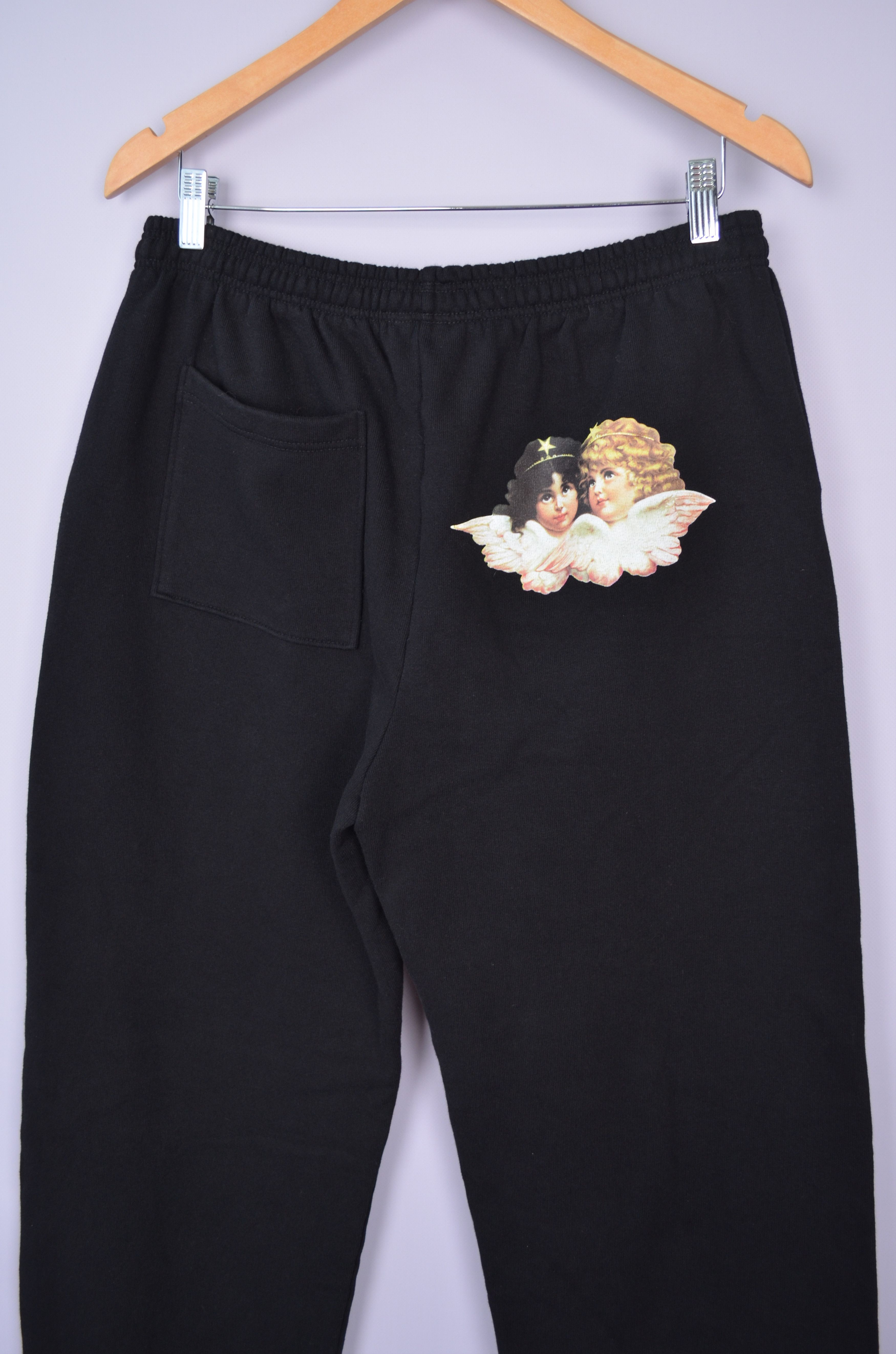 Designer × Fiorucci Fiorucci Big Logo Mens Sweatpants Black Size M Size US 32 / EU 48 - 5 Thumbnail