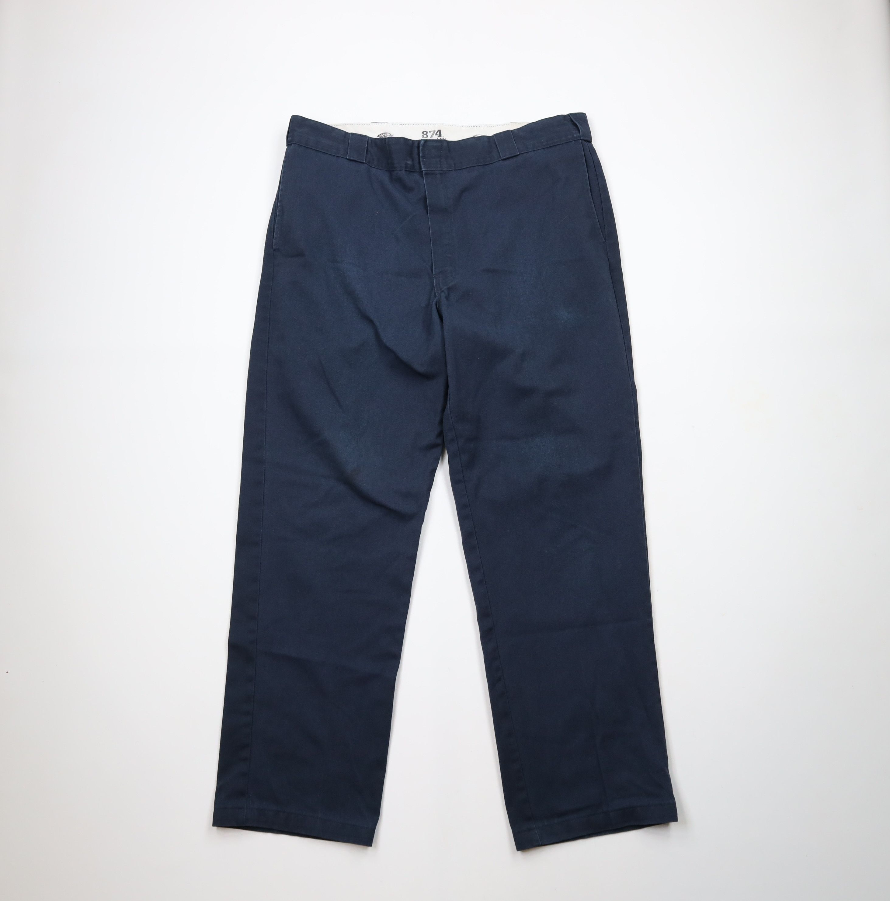 Dickies × Vintage Vintage Dickies Out Wide Leg Mechanic Work Pants Navy Blue Size US 38 / EU 54 - 1 Thumbnail