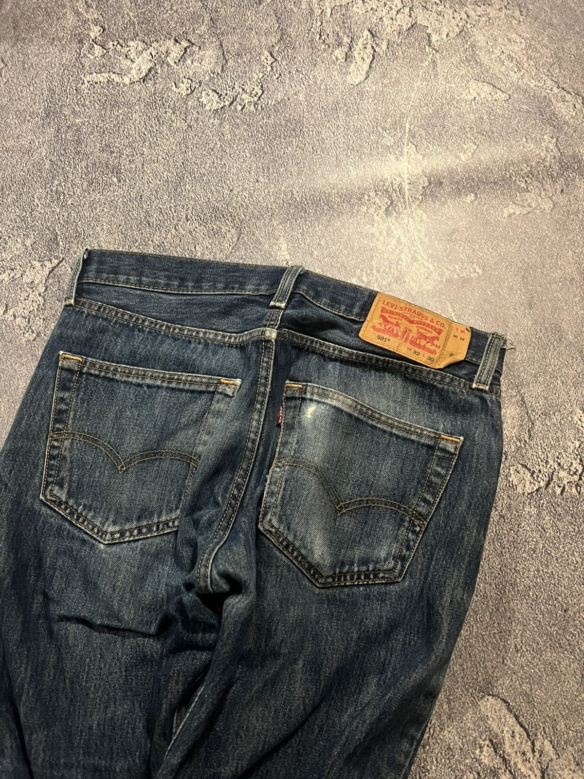 Vintage Distressed Vintage Levis Dark-Blue / Archive Relaxed Fit 90 Size US 32 / EU 48 - 5 Thumbnail