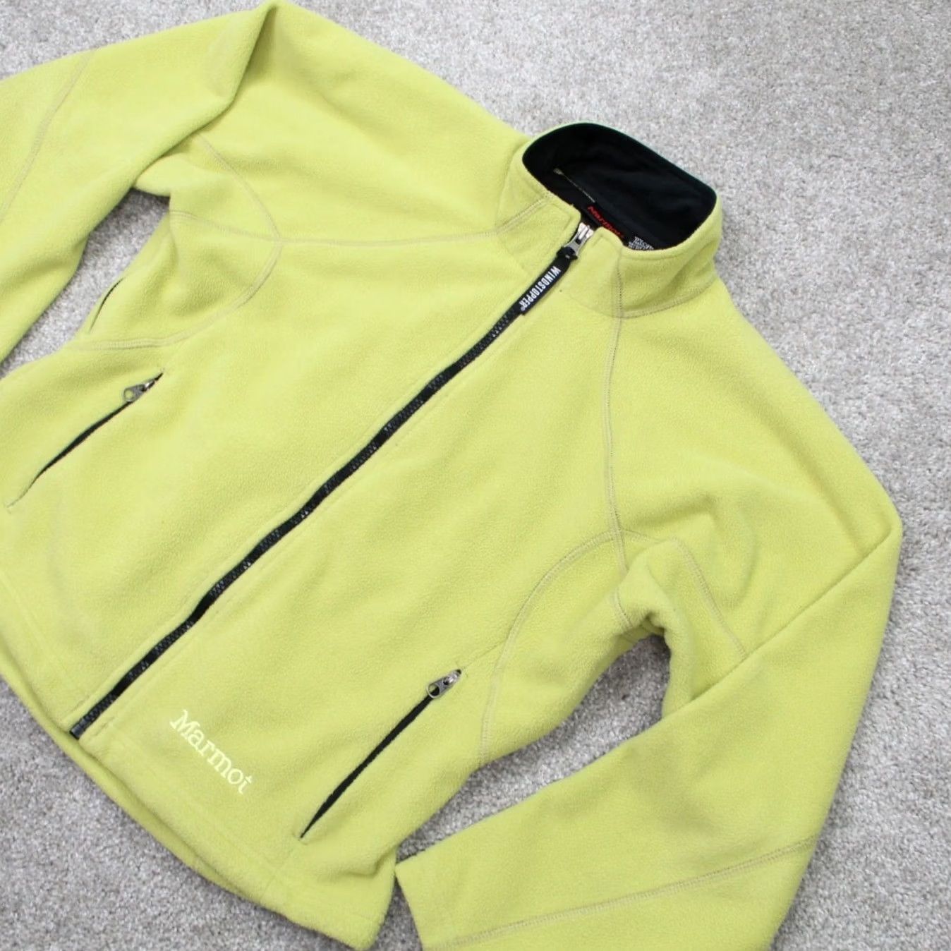 Marmot Marmot Windstopper Jacket Womens Small Yellow Full Zip Pockets Coat Size S / US 4 / IT 40 - 3 Thumbnail