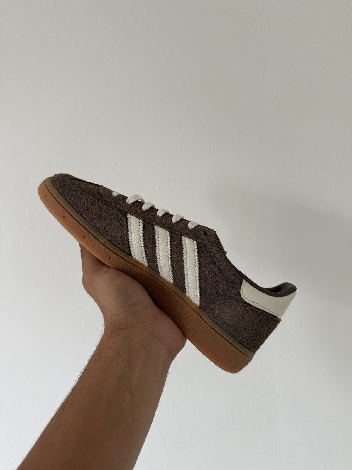 Adidas 🤎 Adidas Handball – Earth Strata Gum – Size EU 38 2/3 US7W Size US 7 / IT 37 - 4 Thumbnail