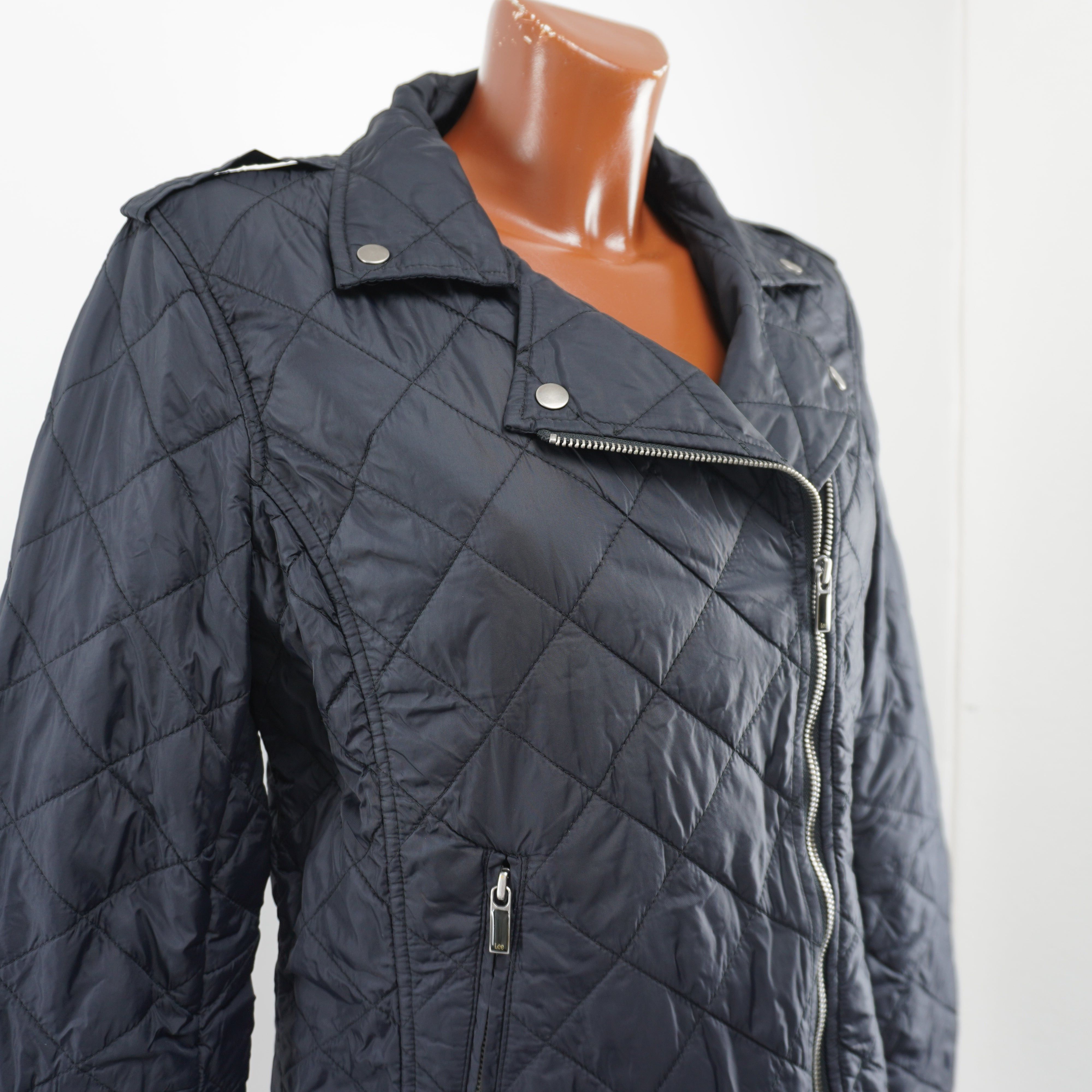 Lee Used Women's Lee Black Bomber Jacket Size L / US 10 / IT 46 - 10 Thumbnail