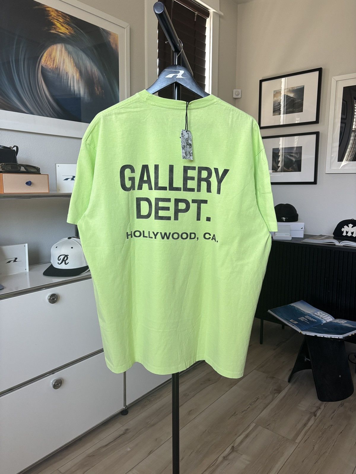 Gallery Dept. NEW | NEON GREEN | GALLERY DEPT LOGO TEE Size US XL / EU 56 / 4 - 1 Thumbnail