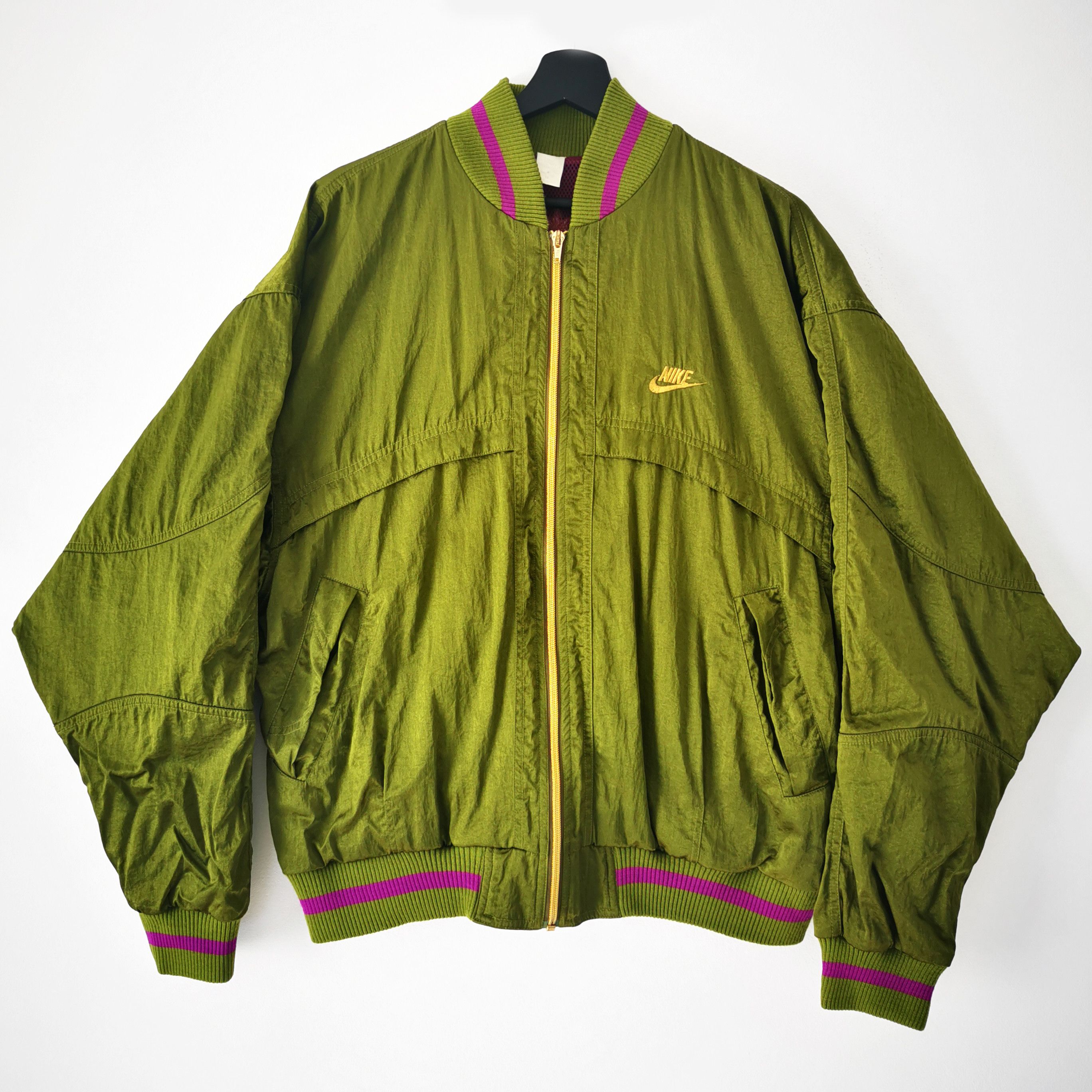 Nike Vintage 90s NIKE INTERNATIONAL bomber jacket satin OG rare M Size US M / EU 48-50 / 2 - 5 Thumbnail