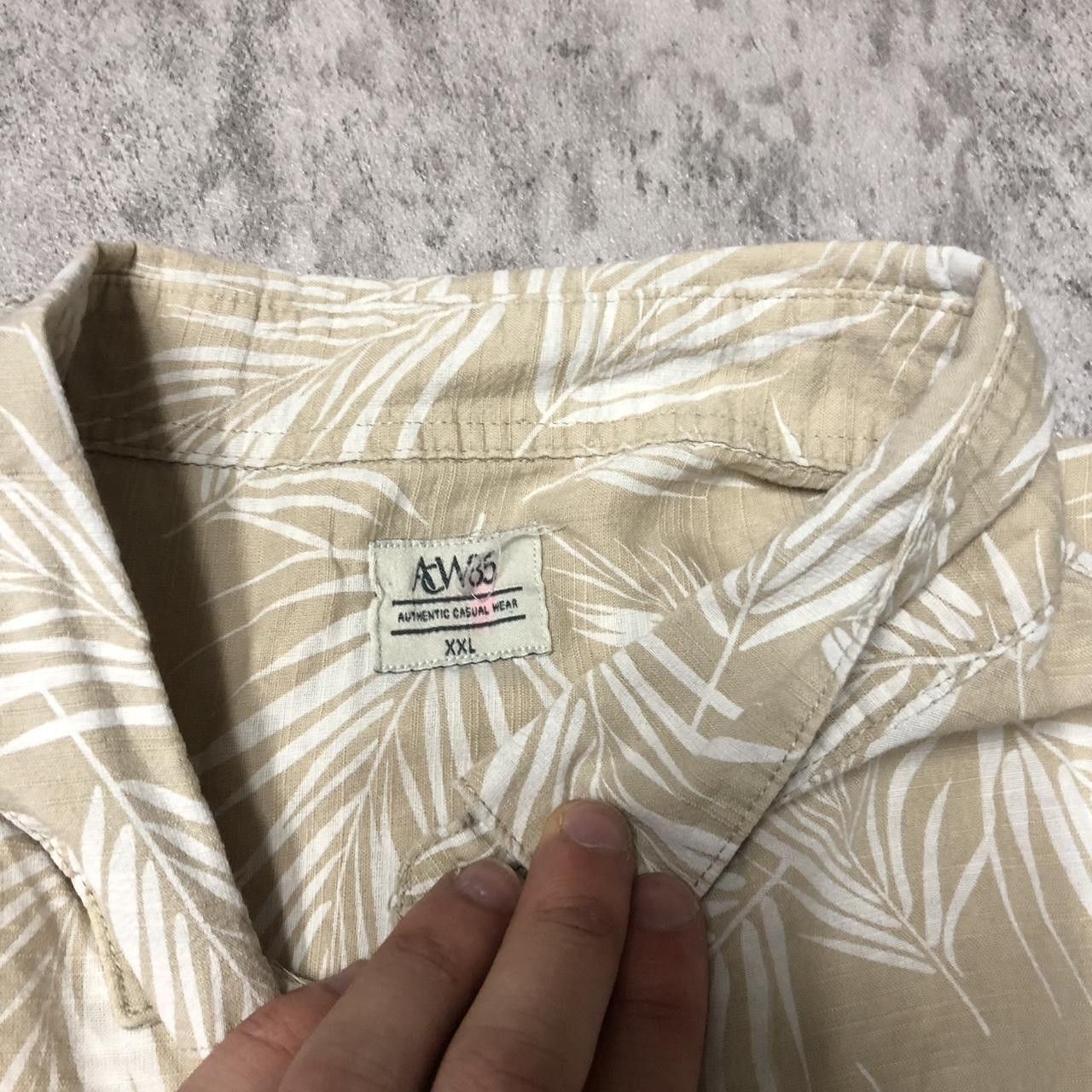 Other Tan and cream Hawaiian button-up shirt #HawaiianShirt Size US XXL / EU 58 / 5 - 3 Thumbnail