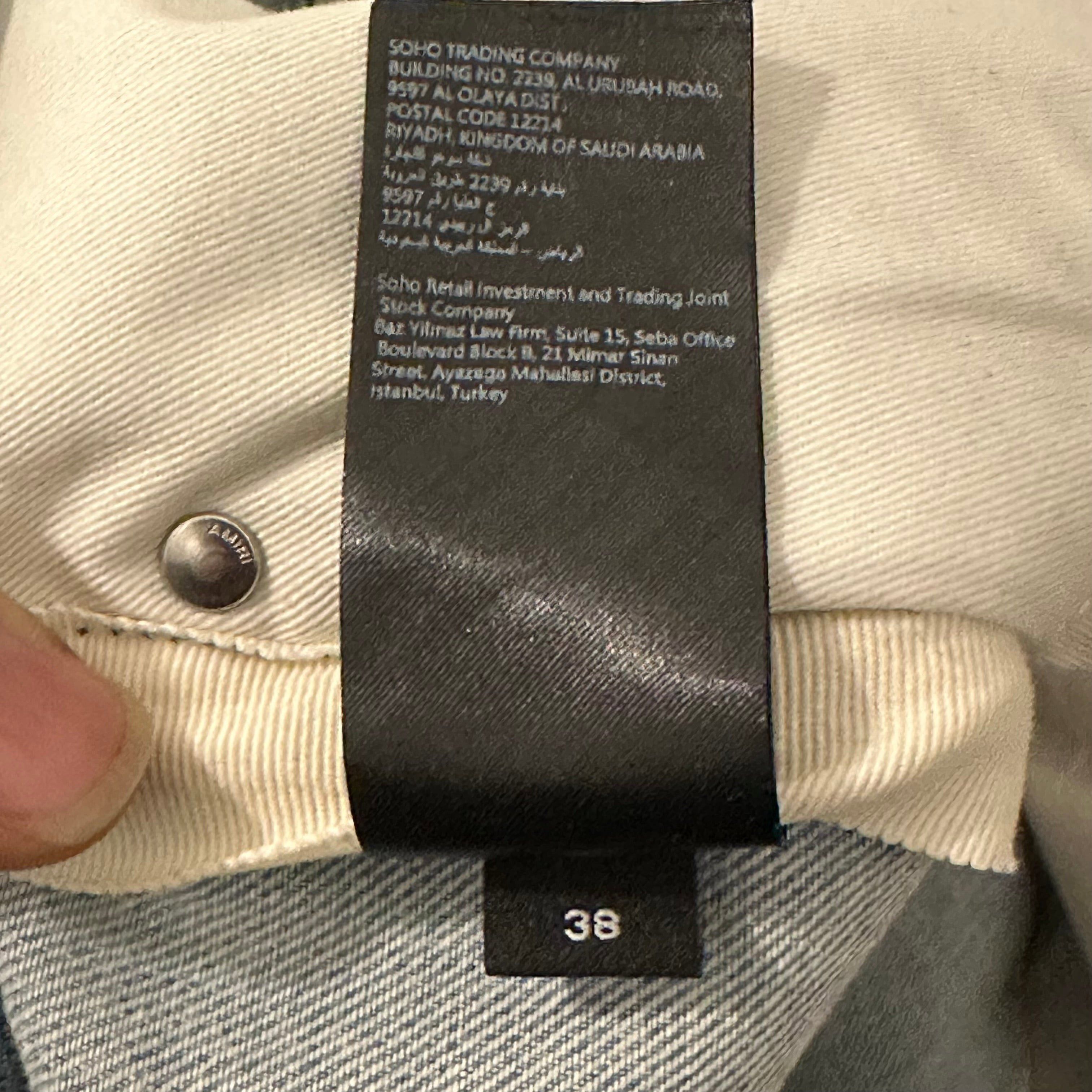 Amiri Amiri MX1 White Canvas Bleached Blue Denim Jeans Sz 38 Size US 38 / EU 54 - 6 Thumbnail