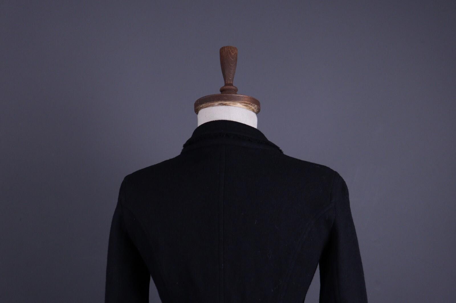 Designer Marc Cain Black Lagenlook Wool Blazer Jacket Size 3 Size M / US 6-8 / IT 42-44 - 7 Thumbnail