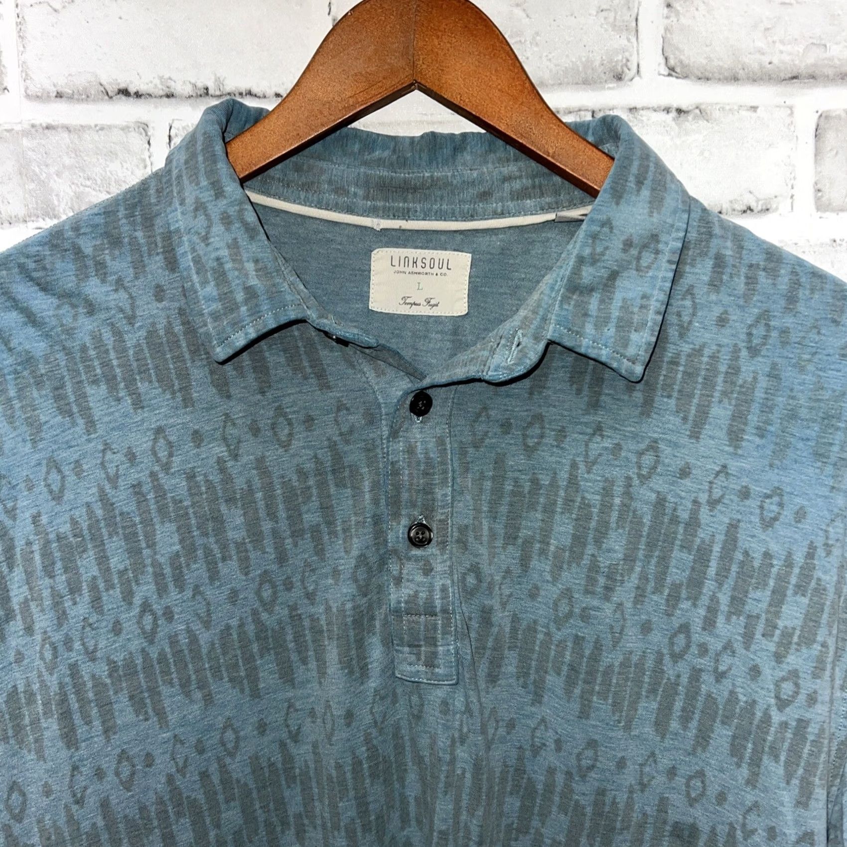 Vintage Linksoul Blue Polo Shirt Mens L Regular Size US M / EU 48-50 / 2 - 2 Thumbnail