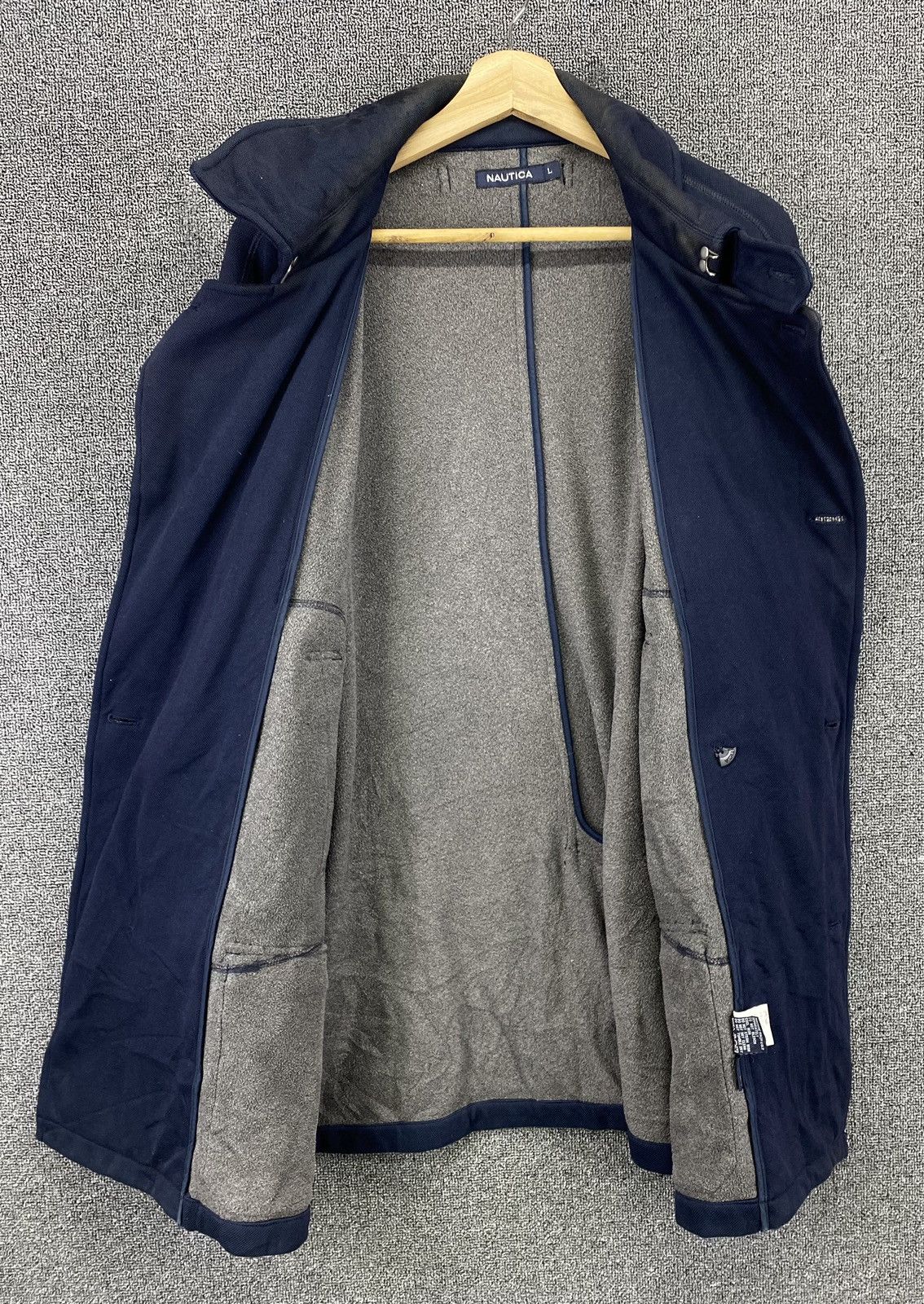 Nautica Vintage Nautica Blue Navy Double Breasted Pea Coat Jacket Size US L / EU 52-54 / 3 - 6 Thumbnail