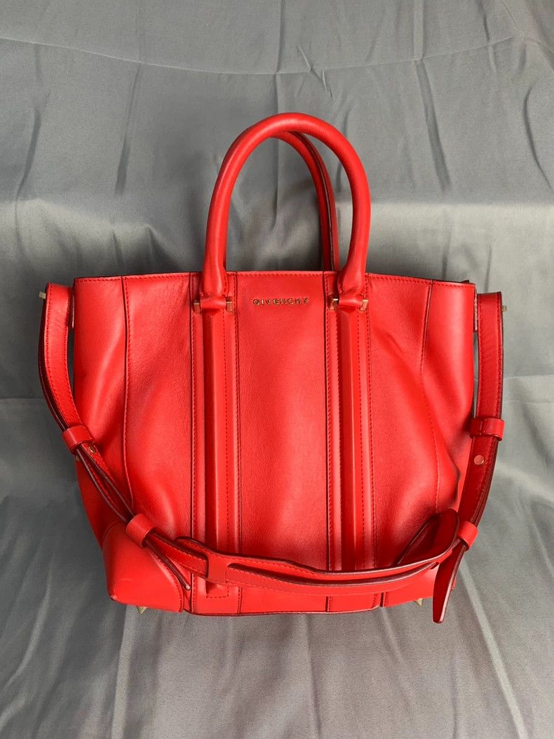 Givenchy Givenchy Red Leather Tote Handbag - dmc Size ONE SIZE - 1 Thumbnail