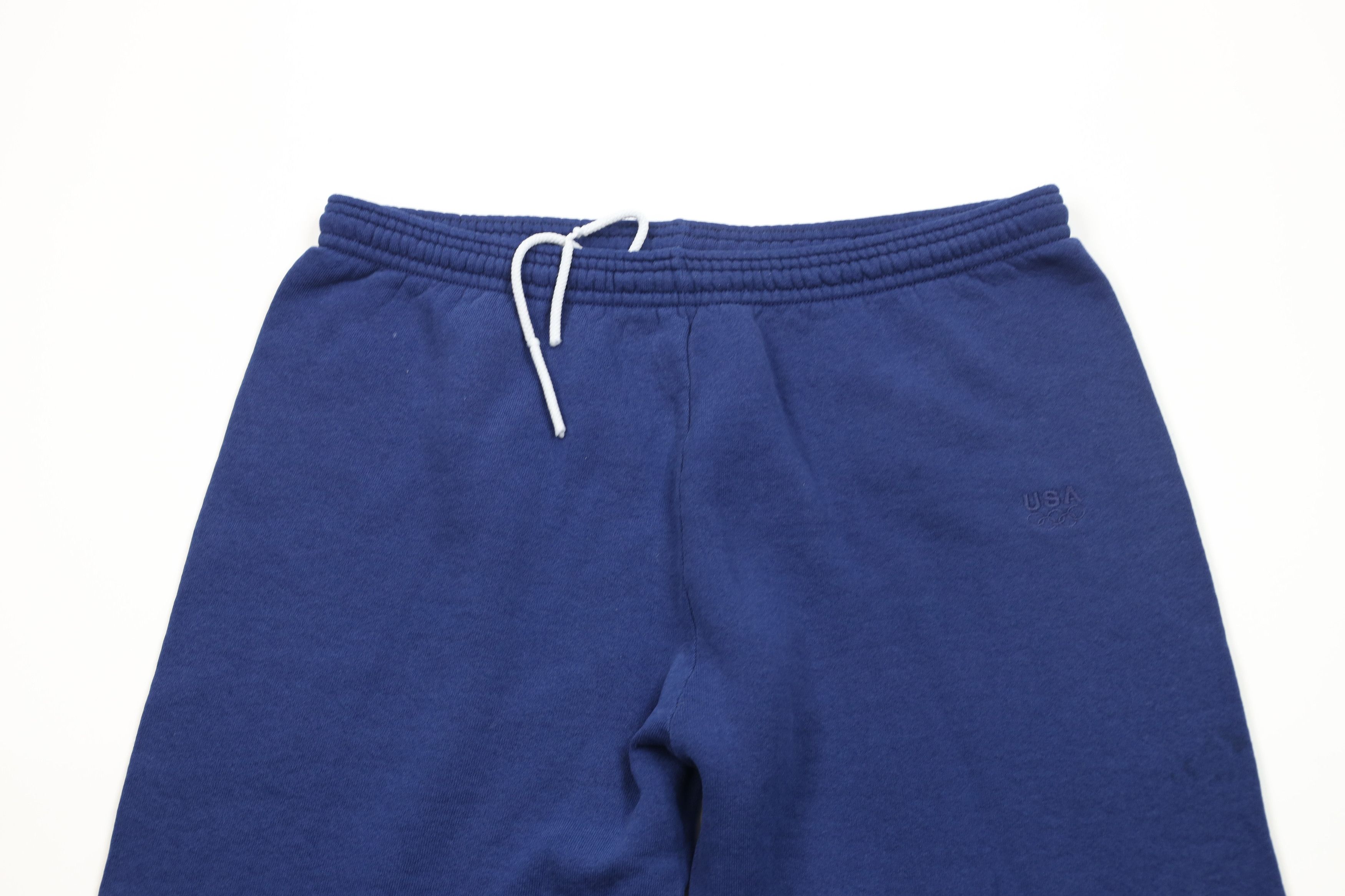 Vintage Vintage 90s USA Olympics Cuffed Sweatpants Joggers Blue USA Size US 36 / EU 52 - 2 Thumbnail