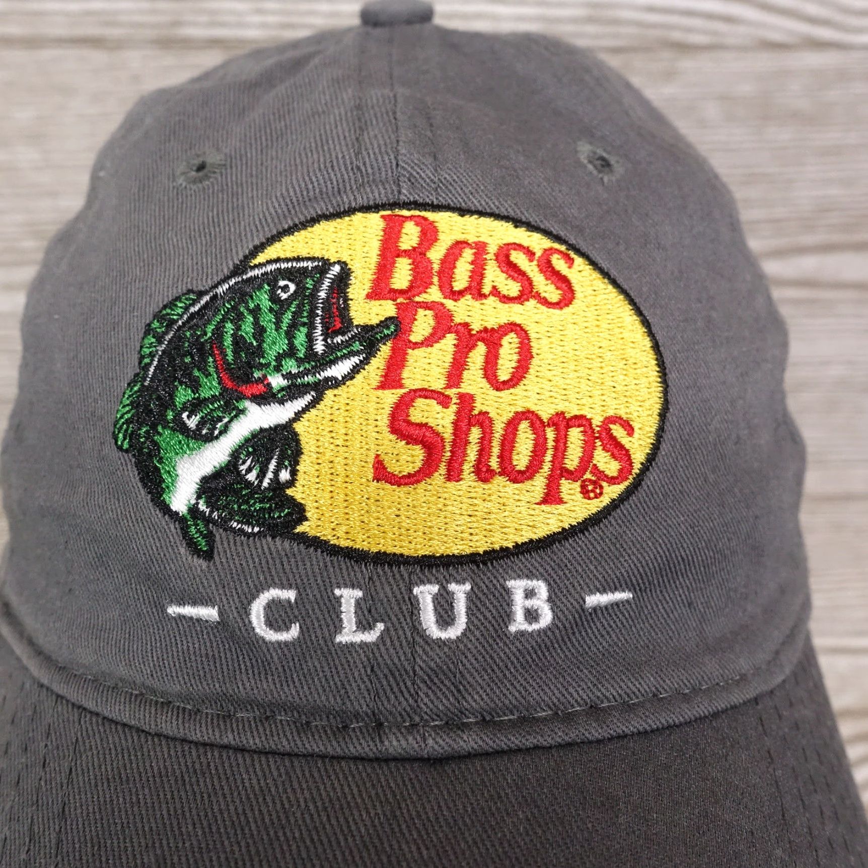 Bass Pro Shops Bass Pro Shops Hat Unisex Adult Adjustable Gray Strapback Cap Size ONE SIZE - 2 Thumbnail