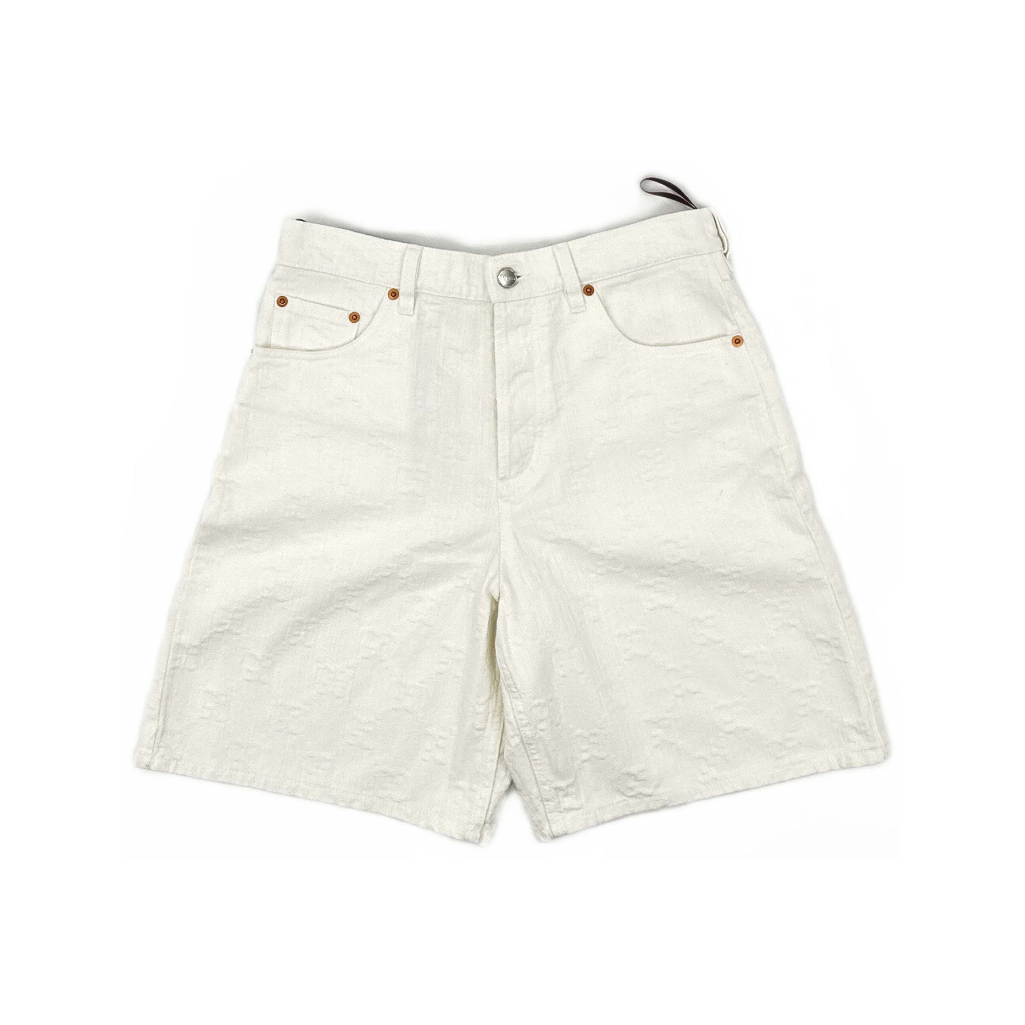 Gucci Gucci Monogram Jacquard Shorts Size 26 Size 26" / US 2 / IT 38 - 1 Thumbnail