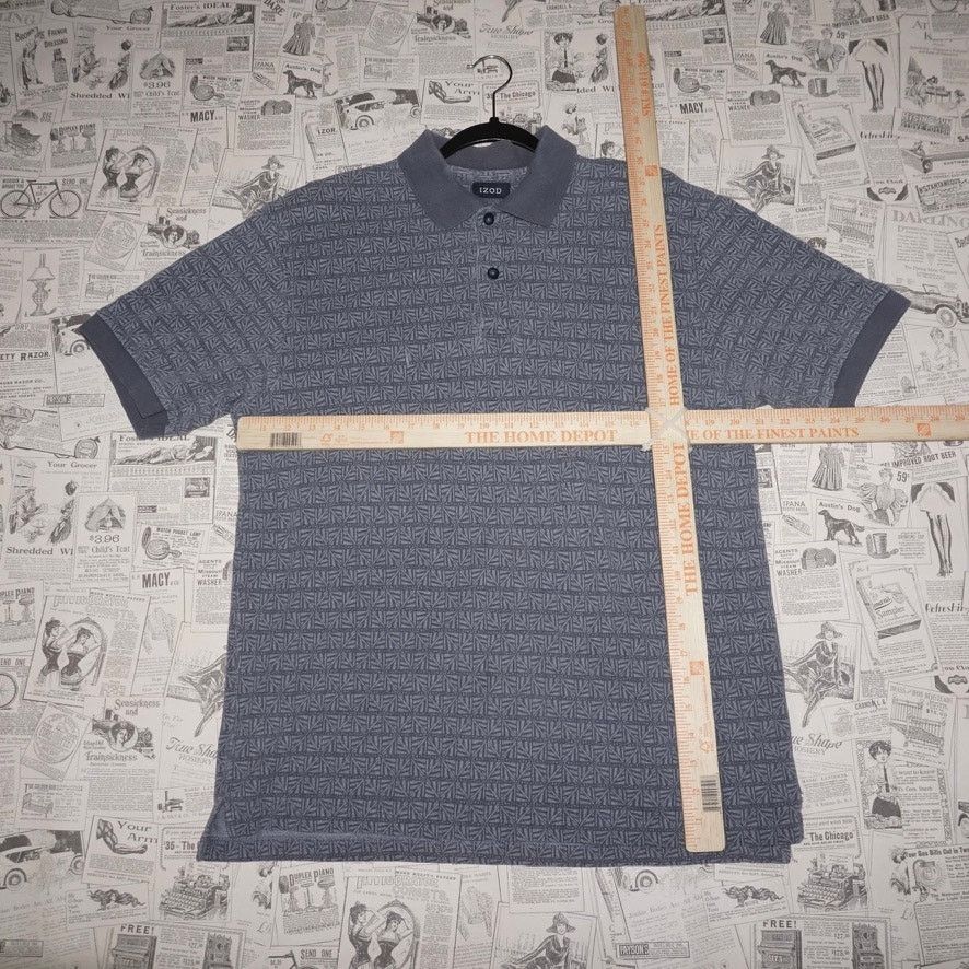 Izod Large - Vintage Y2K IZOD pattern 2000s aop polo t-shirt Size US L / EU 52-54 / 3 - 4 Thumbnail